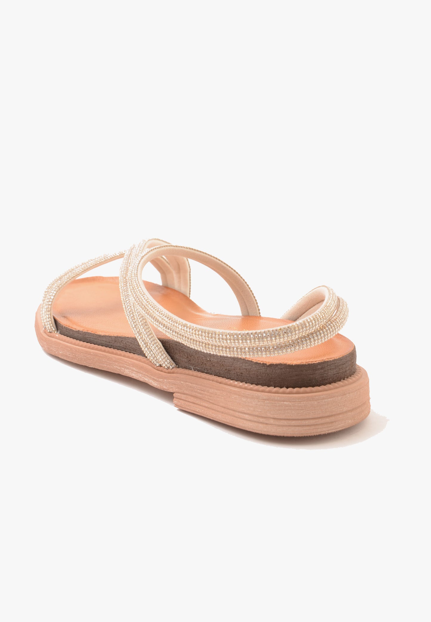 DIVINE FOLLIE - Sandalo Basso Strass Platino