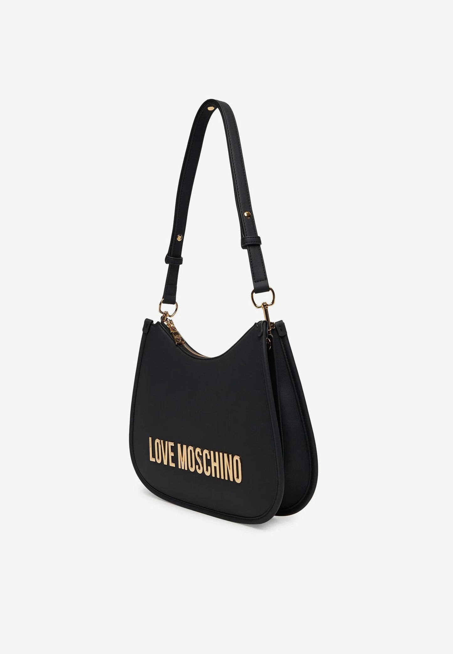LOVE MOSCHINO - Borsa A Spalla Lettering Soft Touch Nero