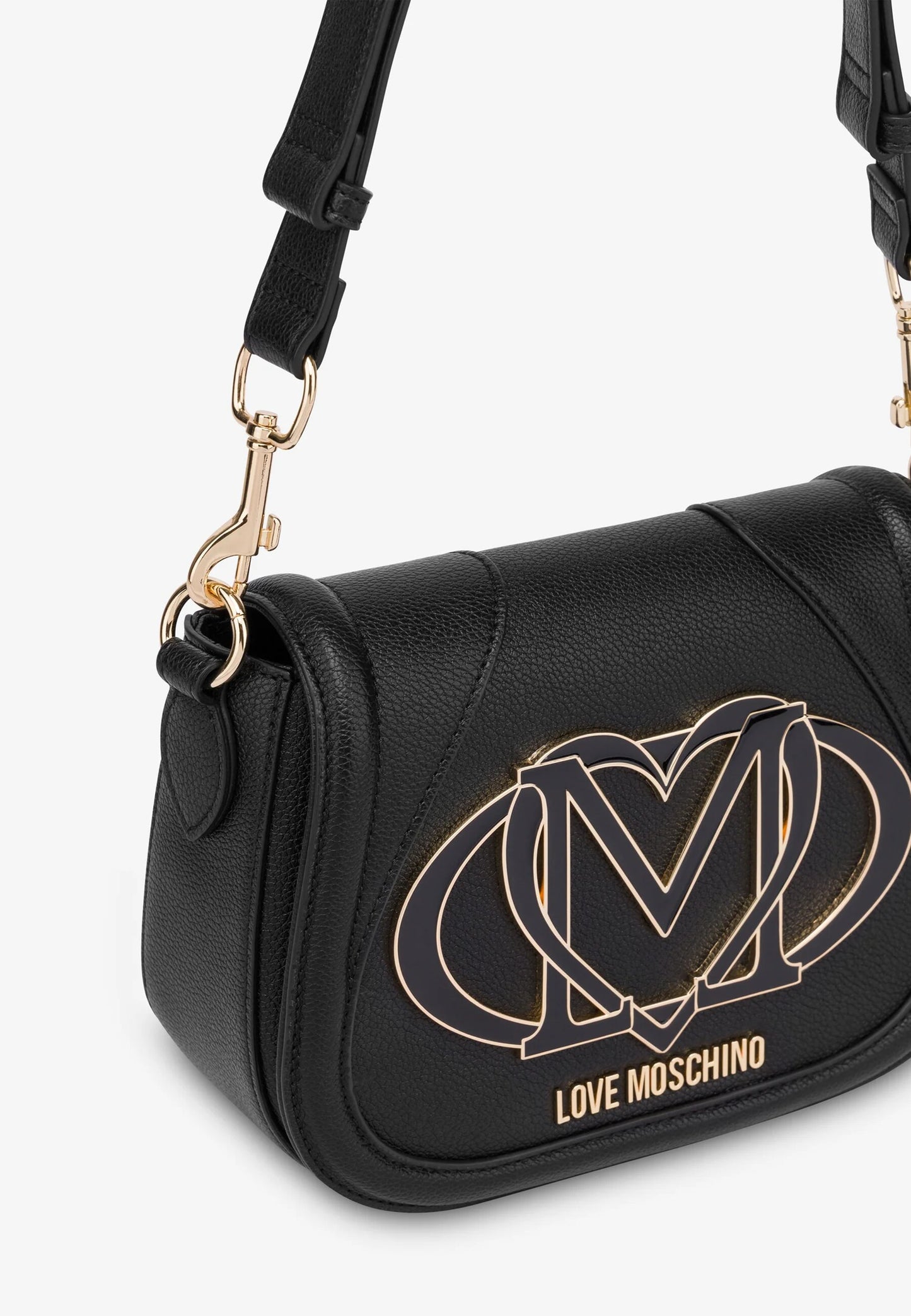 LOVE MOSCHINO - Borsa A Spalla Maxi Logo Nero