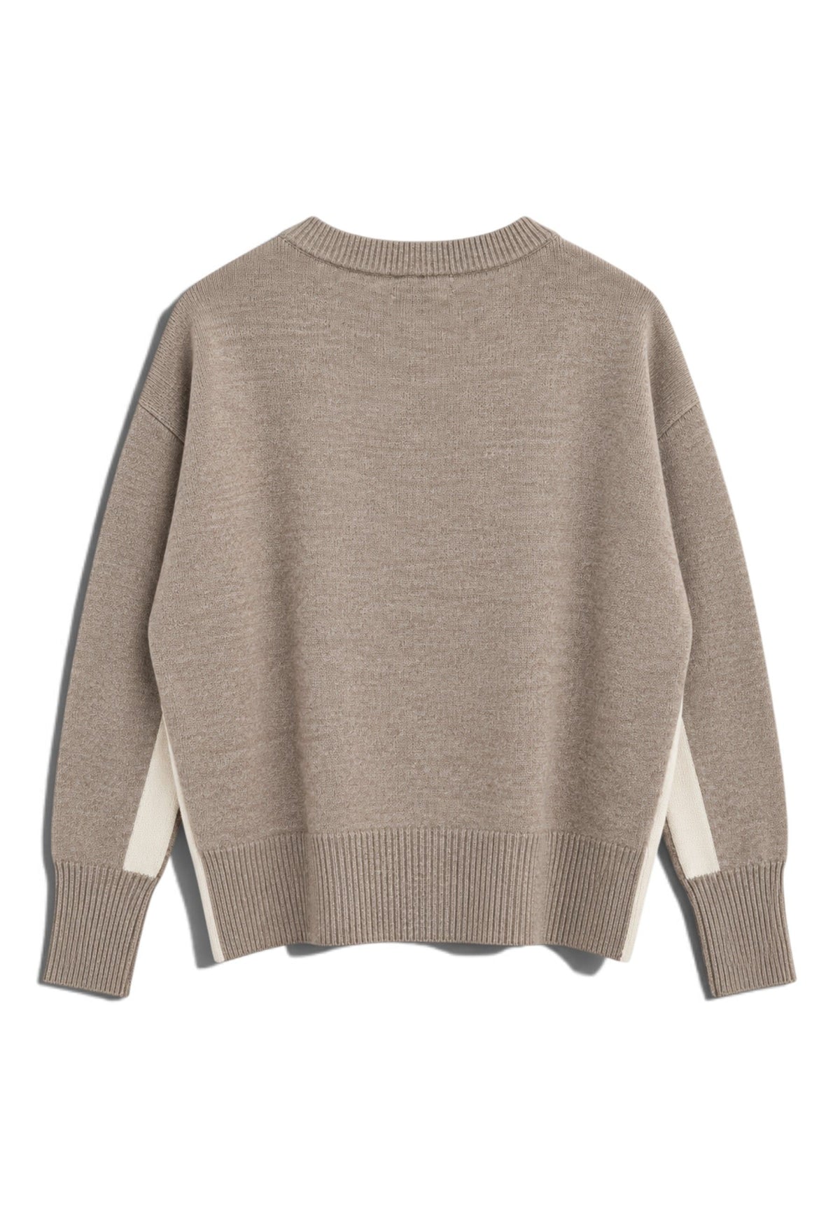 MOTEL - Maglione Bi-Colore Panna