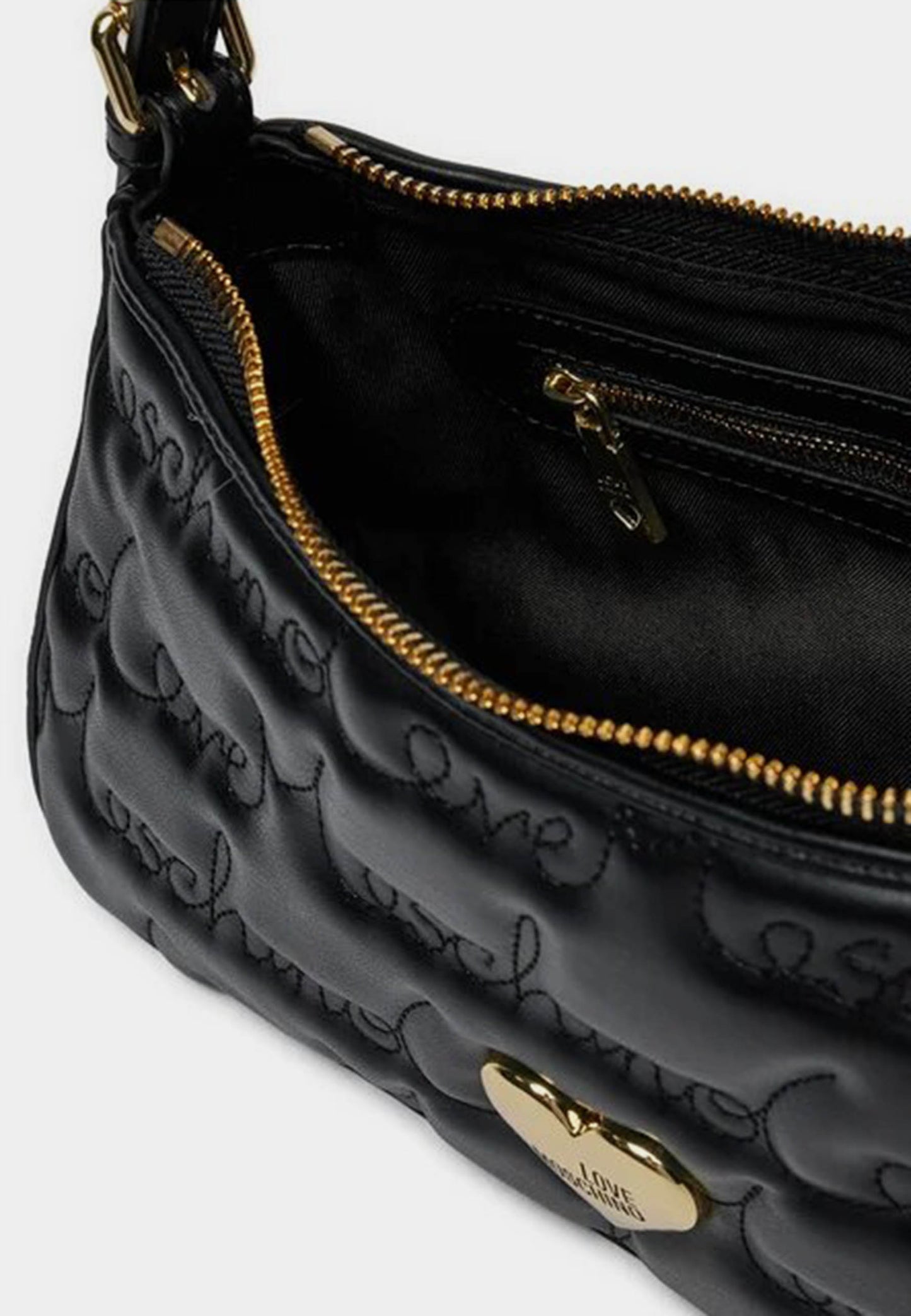 LOVE MOSCHINO - Borsa A Spalla Love Writing Nero