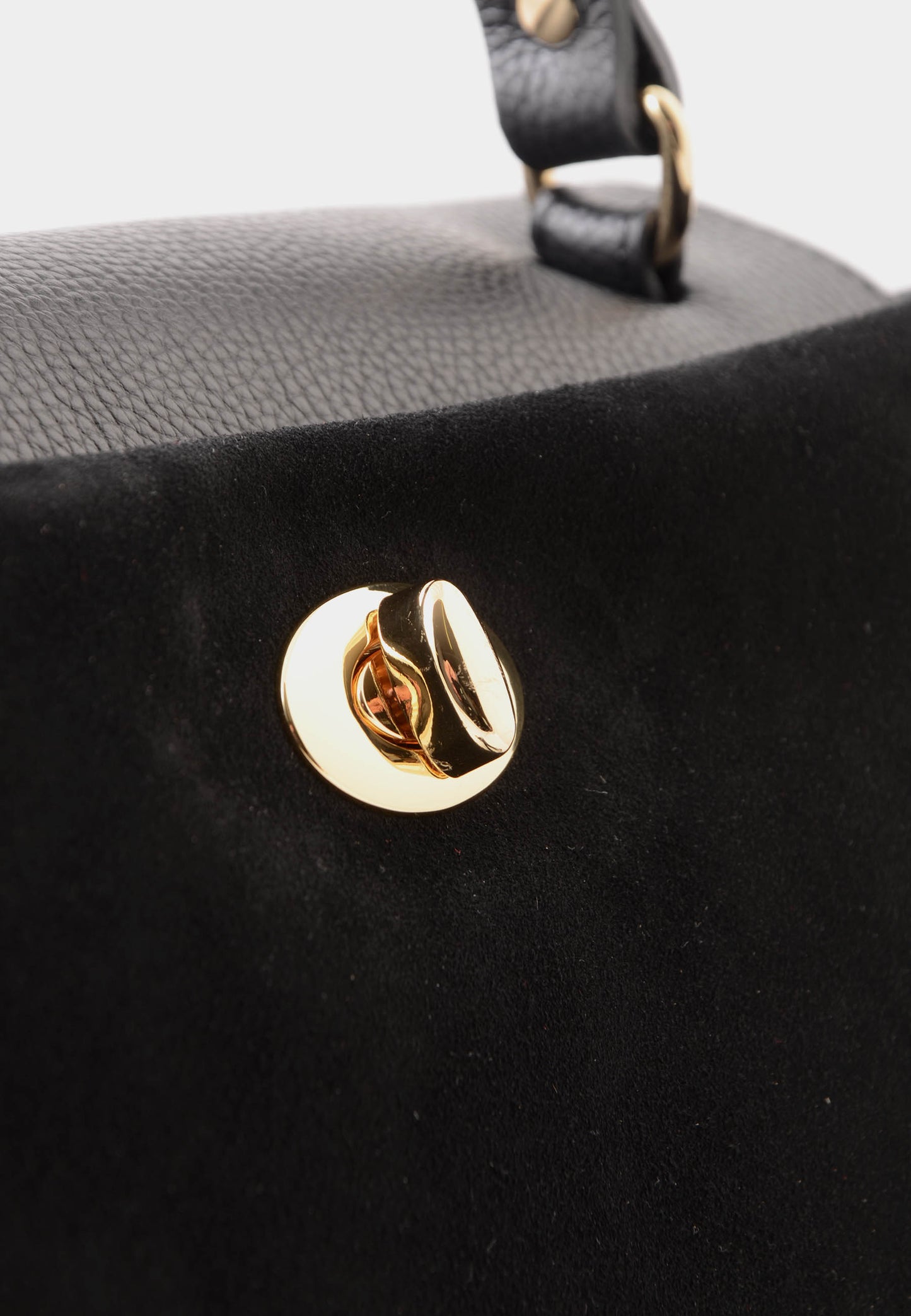 NUNZIA - Borsa In Camoscio VITTORIA Nero