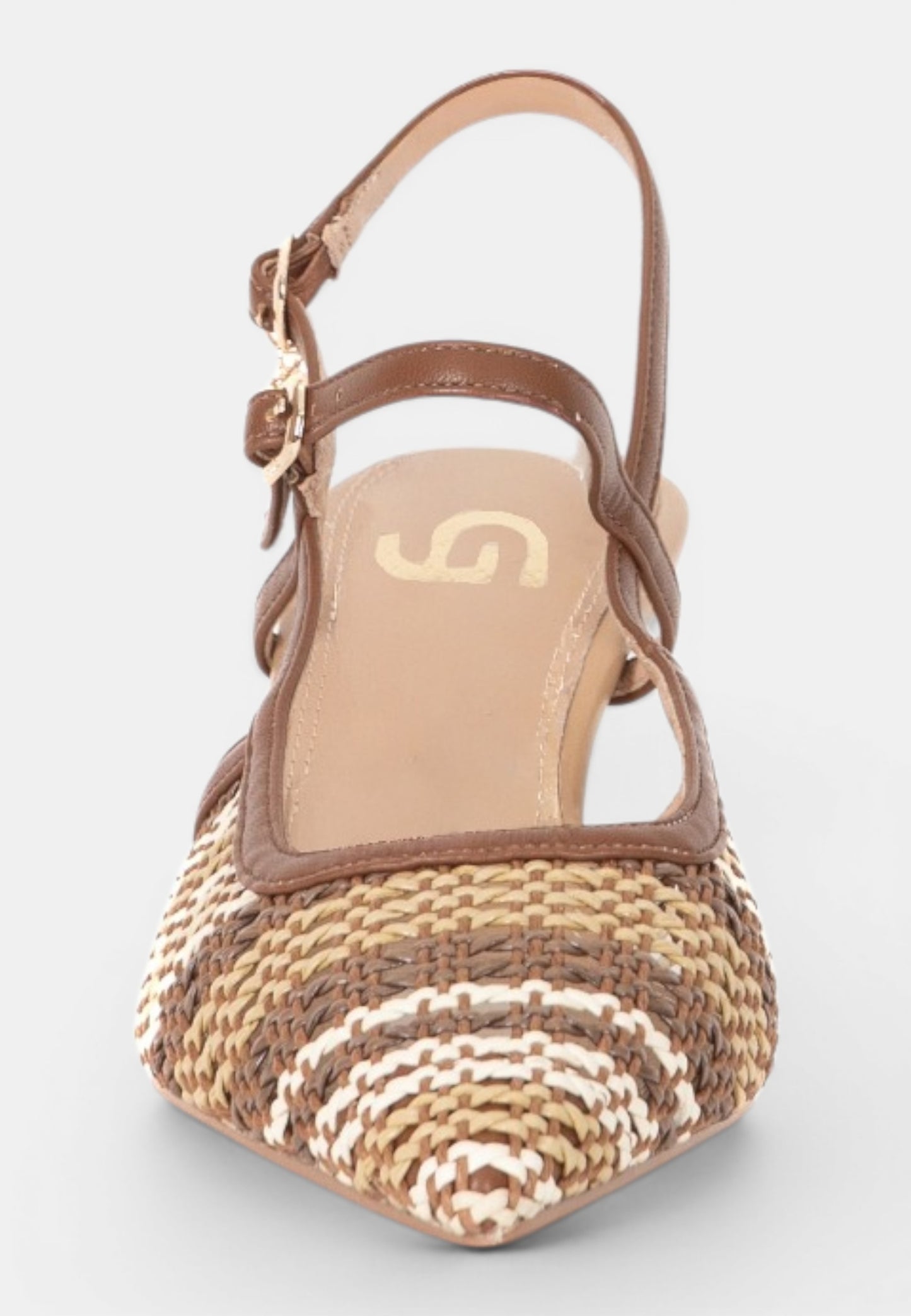 GOLD&GOLD - Sandalo Intreccio Multi Brown