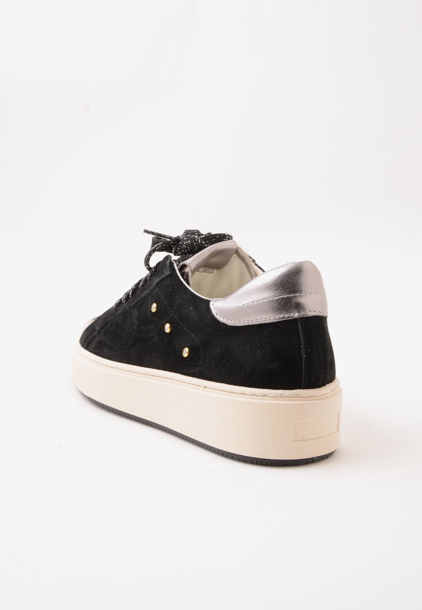 DIVINE FOLLIE - Sneakers Camoscio Muccato Nero