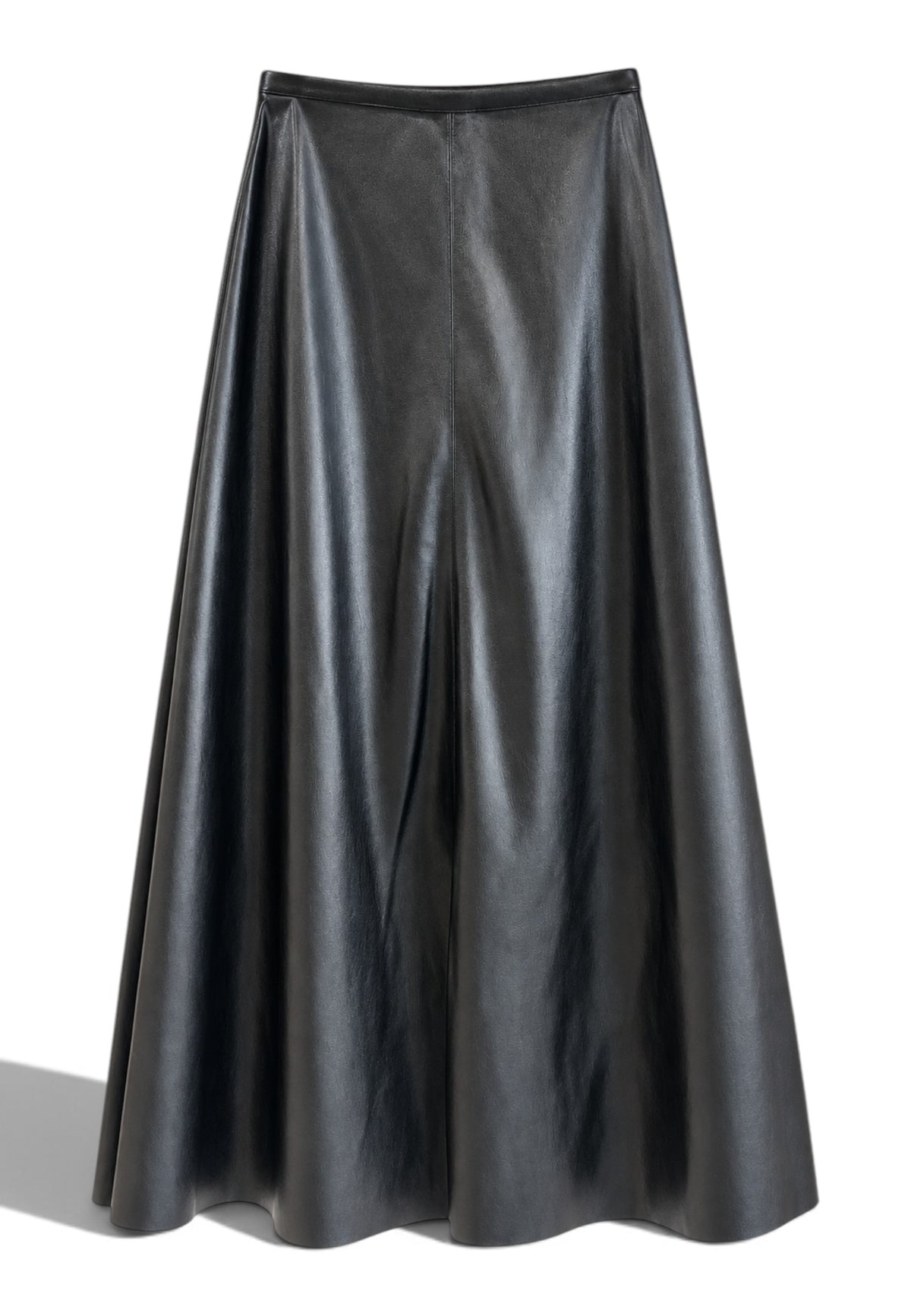 LE STREGHE - Gonna Midi In Ecopelle Nero