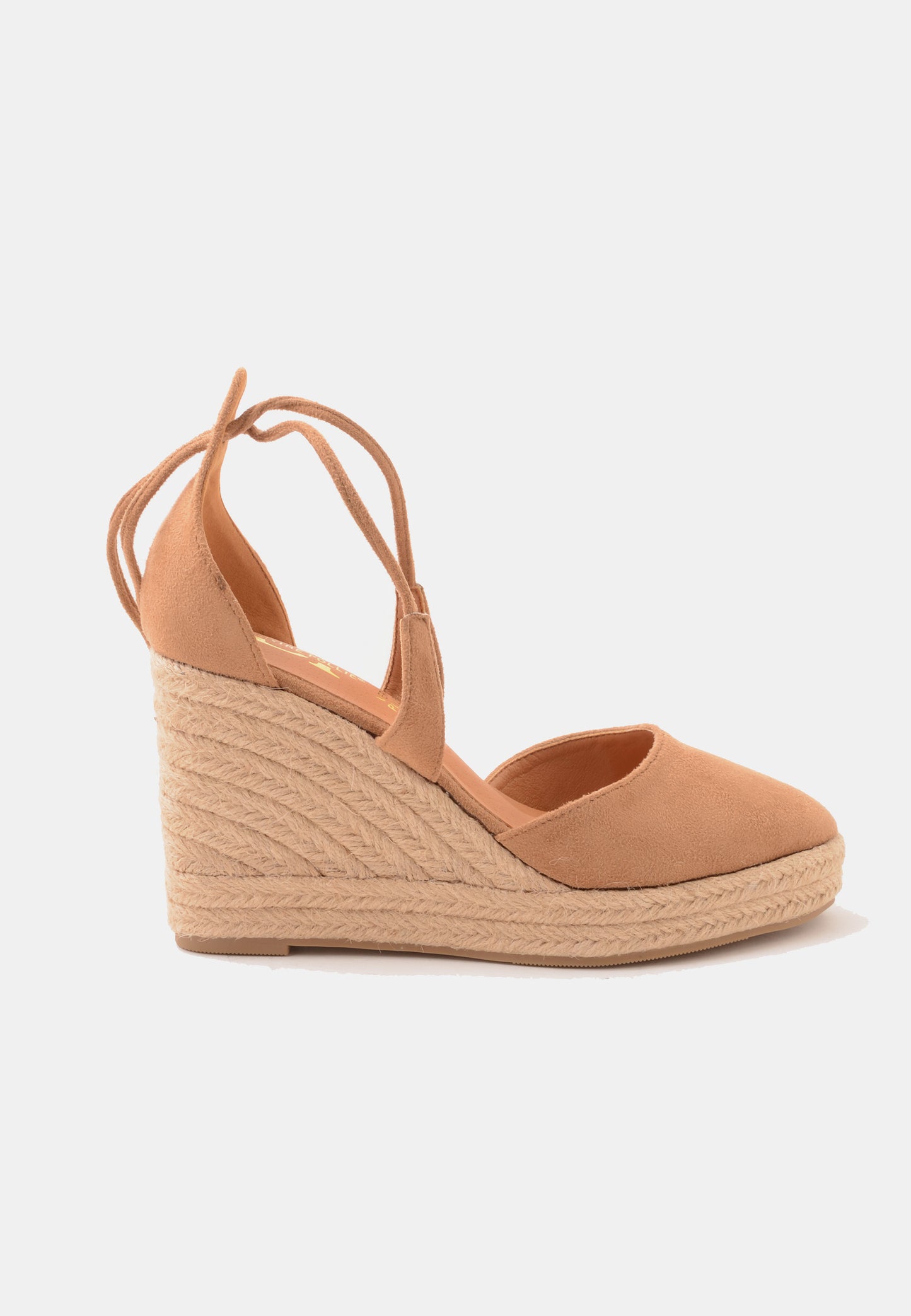 DIVINE FOLLIE - Espadrillas Zeppa Camoscio Nocciola