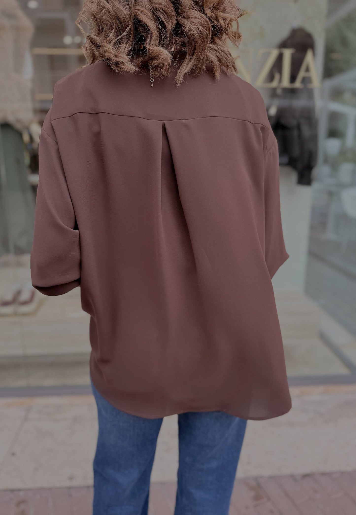 LE STREGHE - Camicia Scivolata Moro