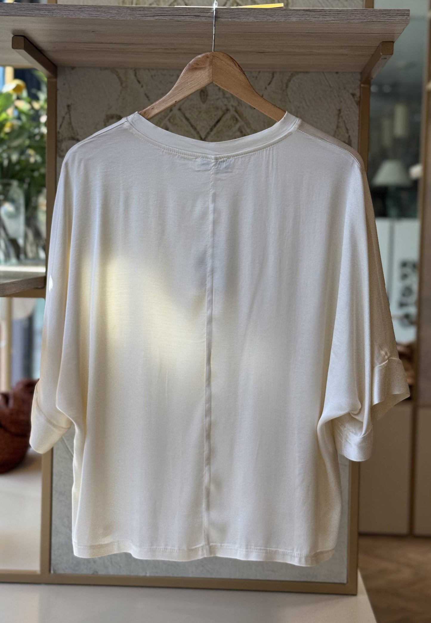MOTEL - T-shirt Viscosa Burro
