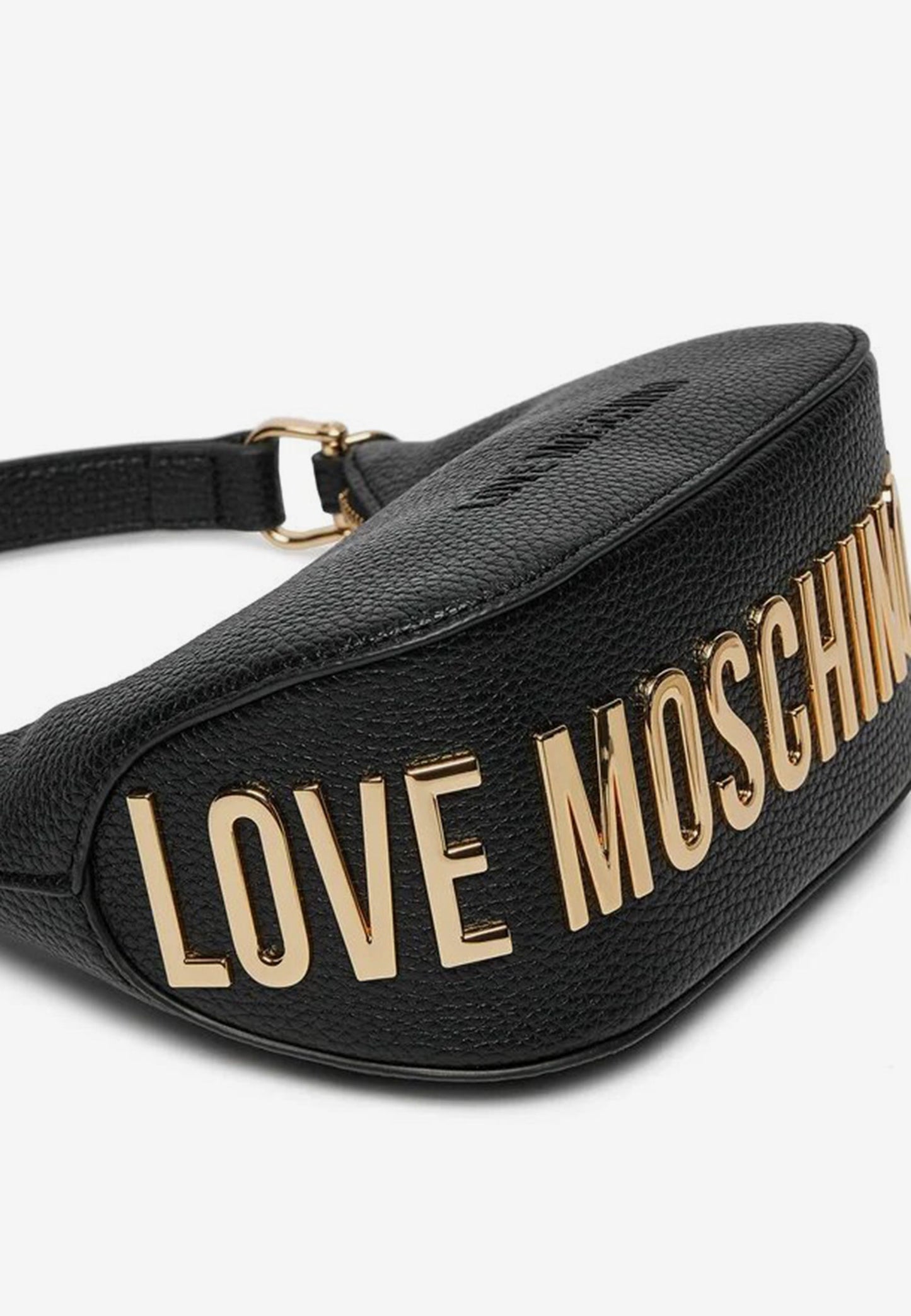 LOVE MOSCHINO - Borsetta Hobo Lettering Nero