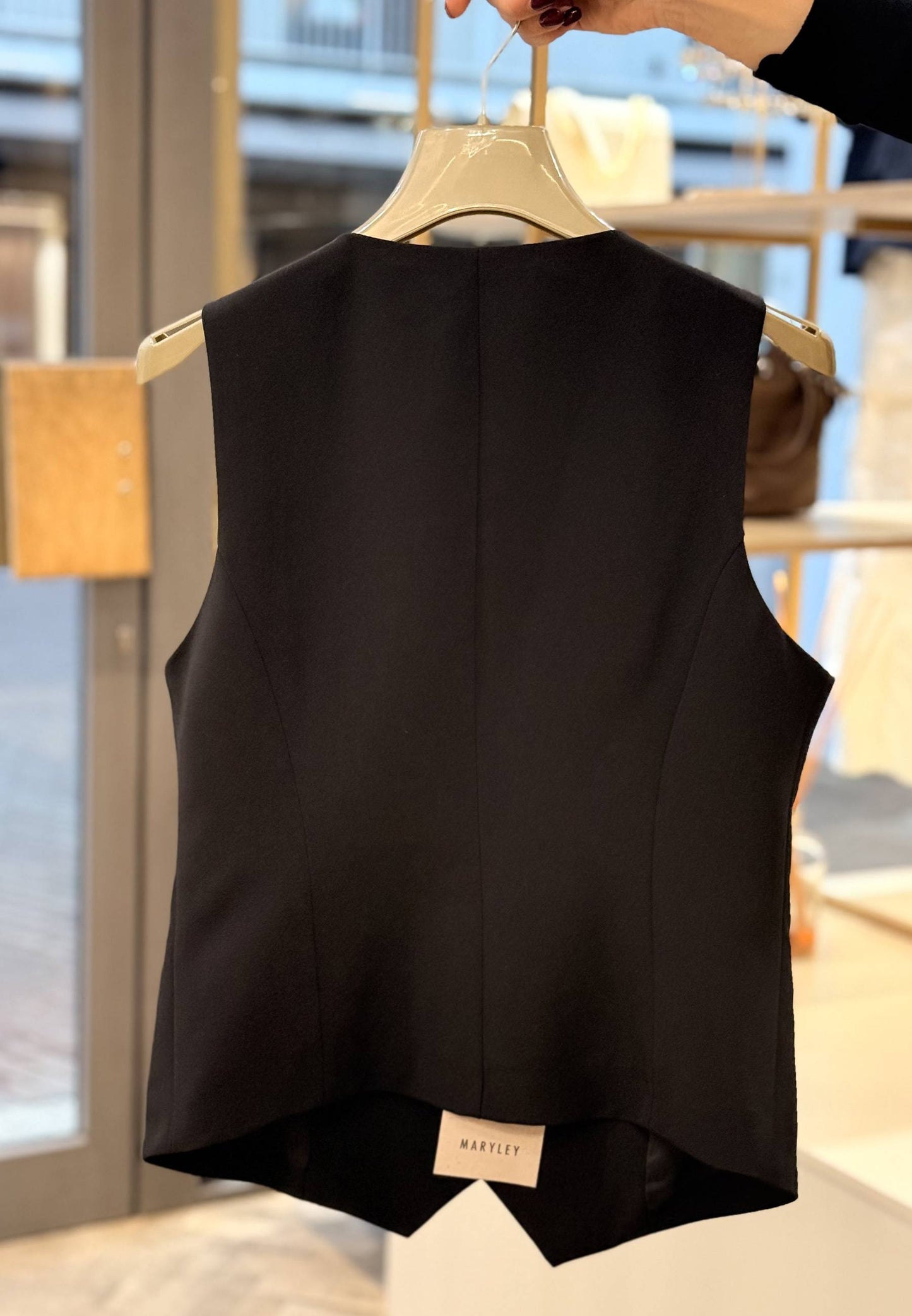 MARYLEY - Gilet Napoleone Nero