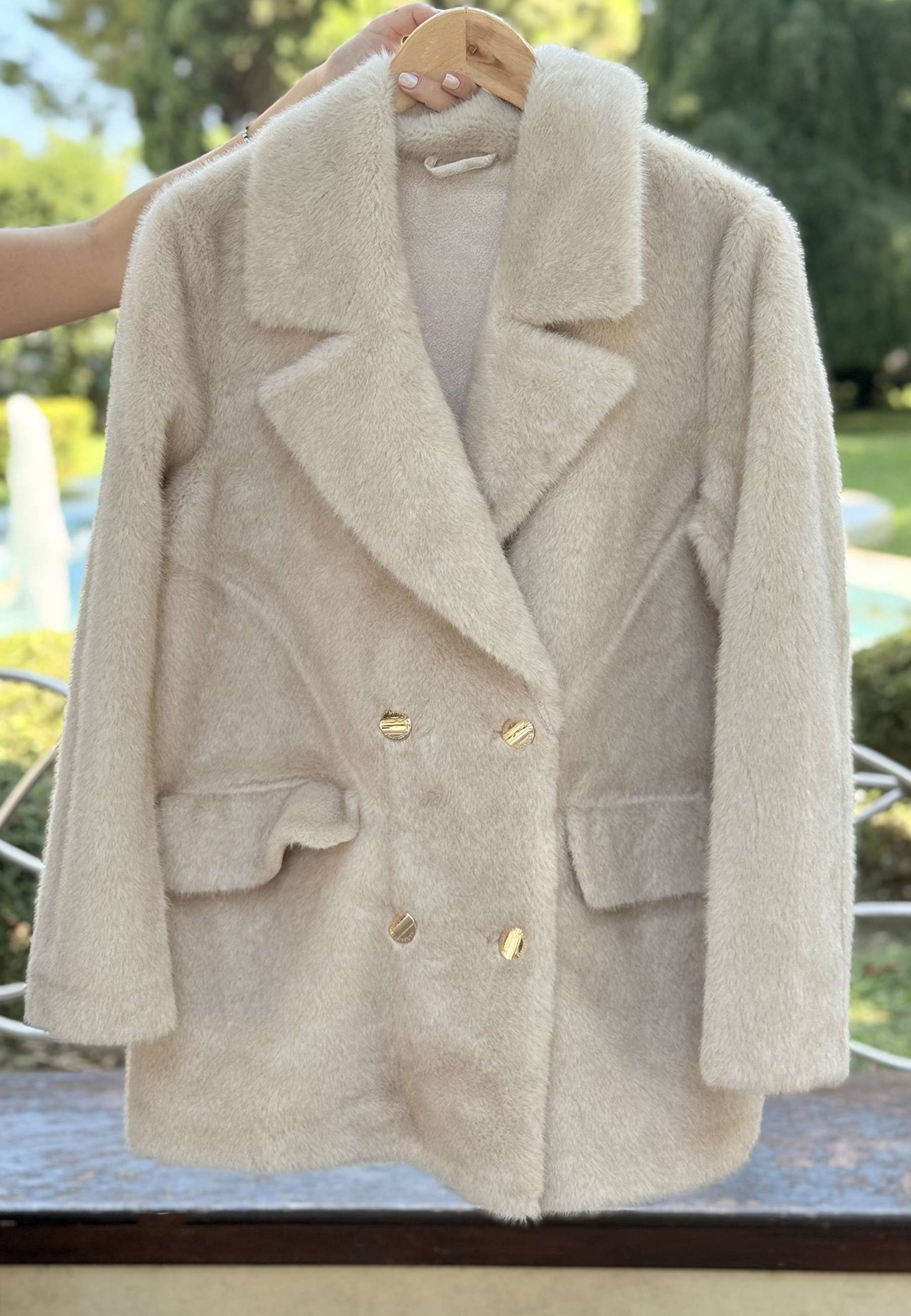 ALEX & MAX - Giacca In Ecopelliccia Beige