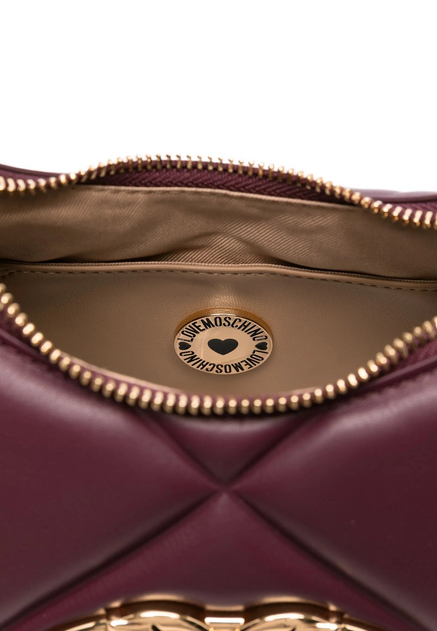LOVE MOSCHINO - Hobo Bag Embossed Vino