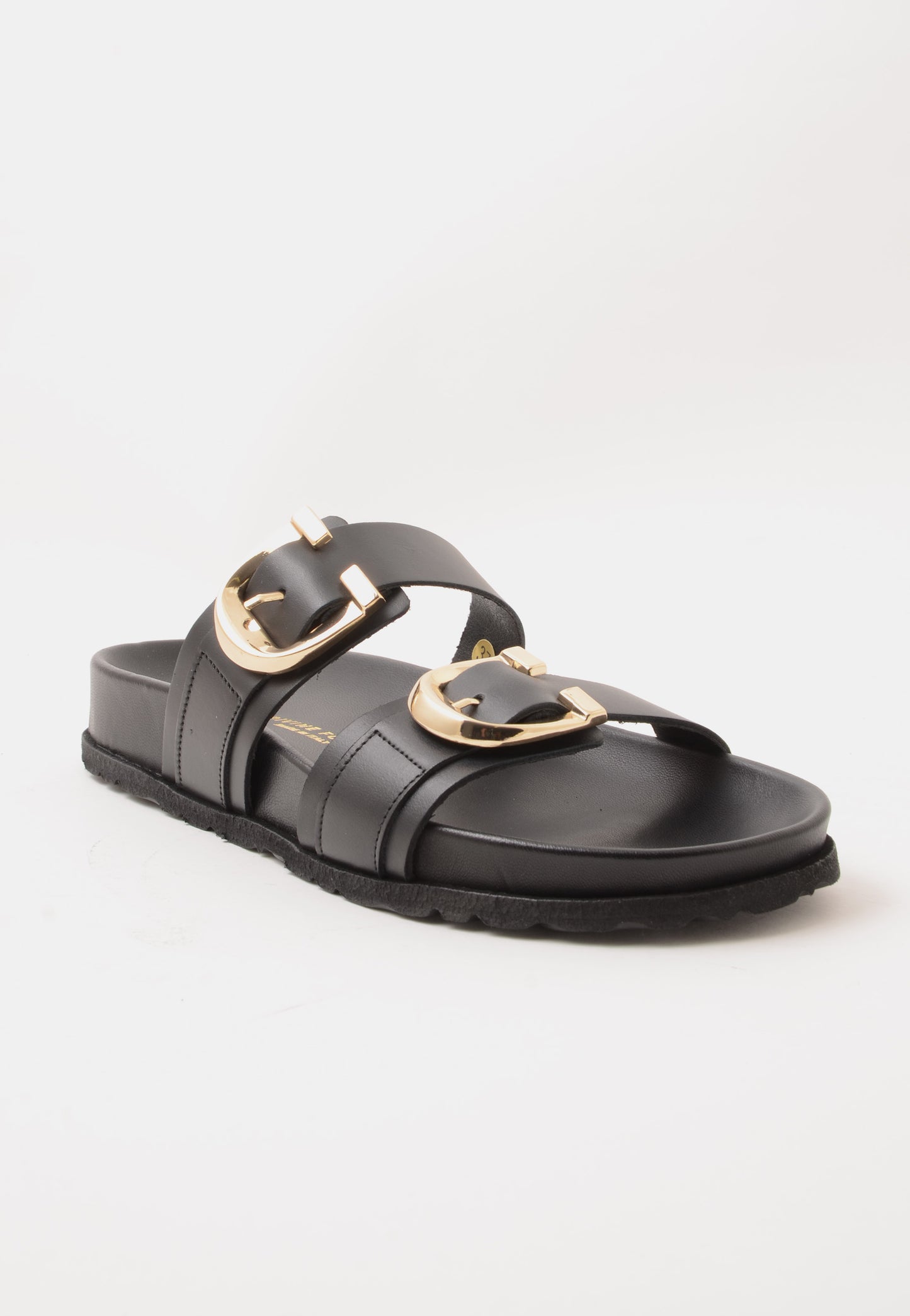 DIVINE FOLLIE - Ciabatta Fibbie Nappa Nero