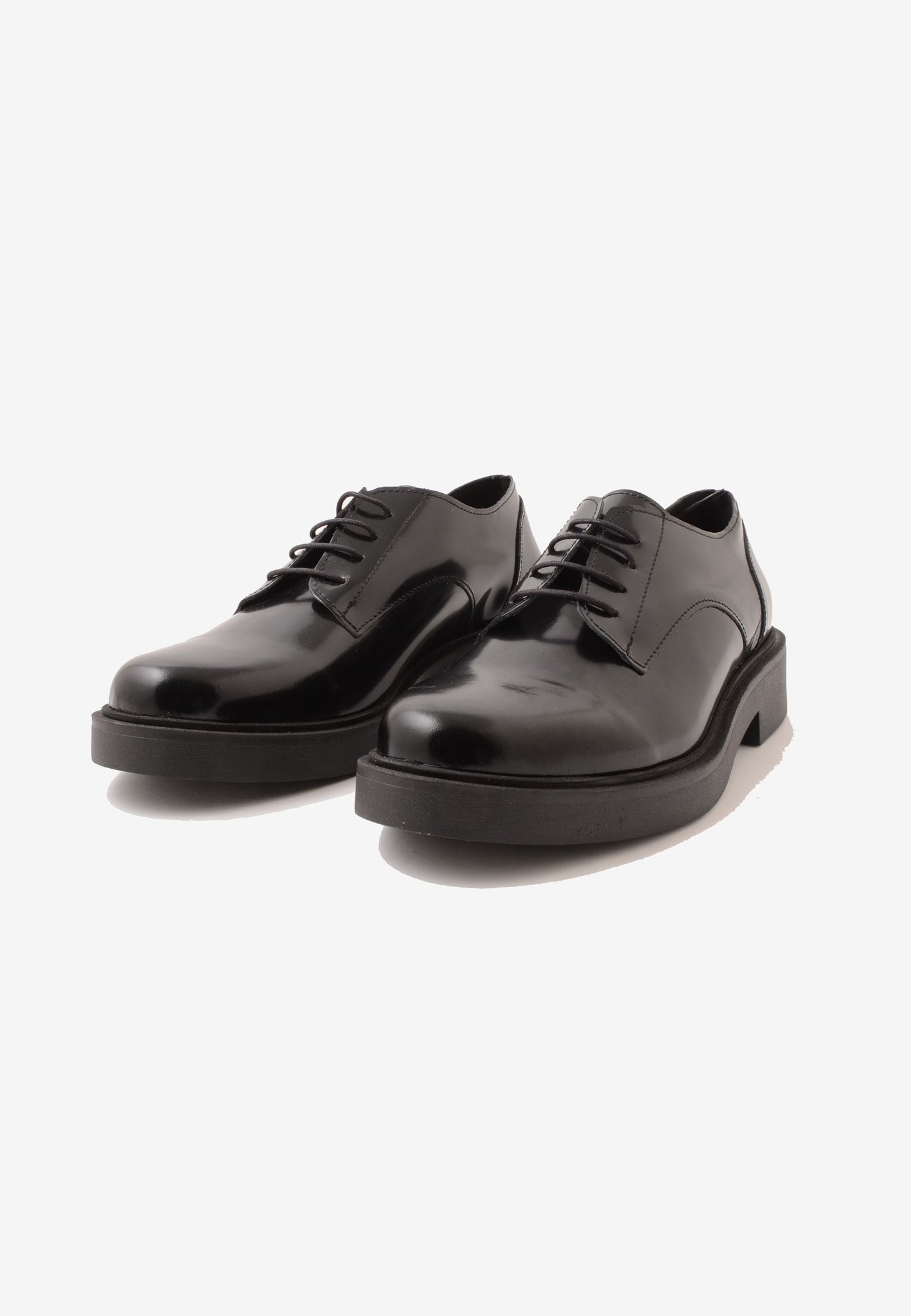 DIVINE FOLLIE - Scarpe Stringate In Pelle Spazzolata