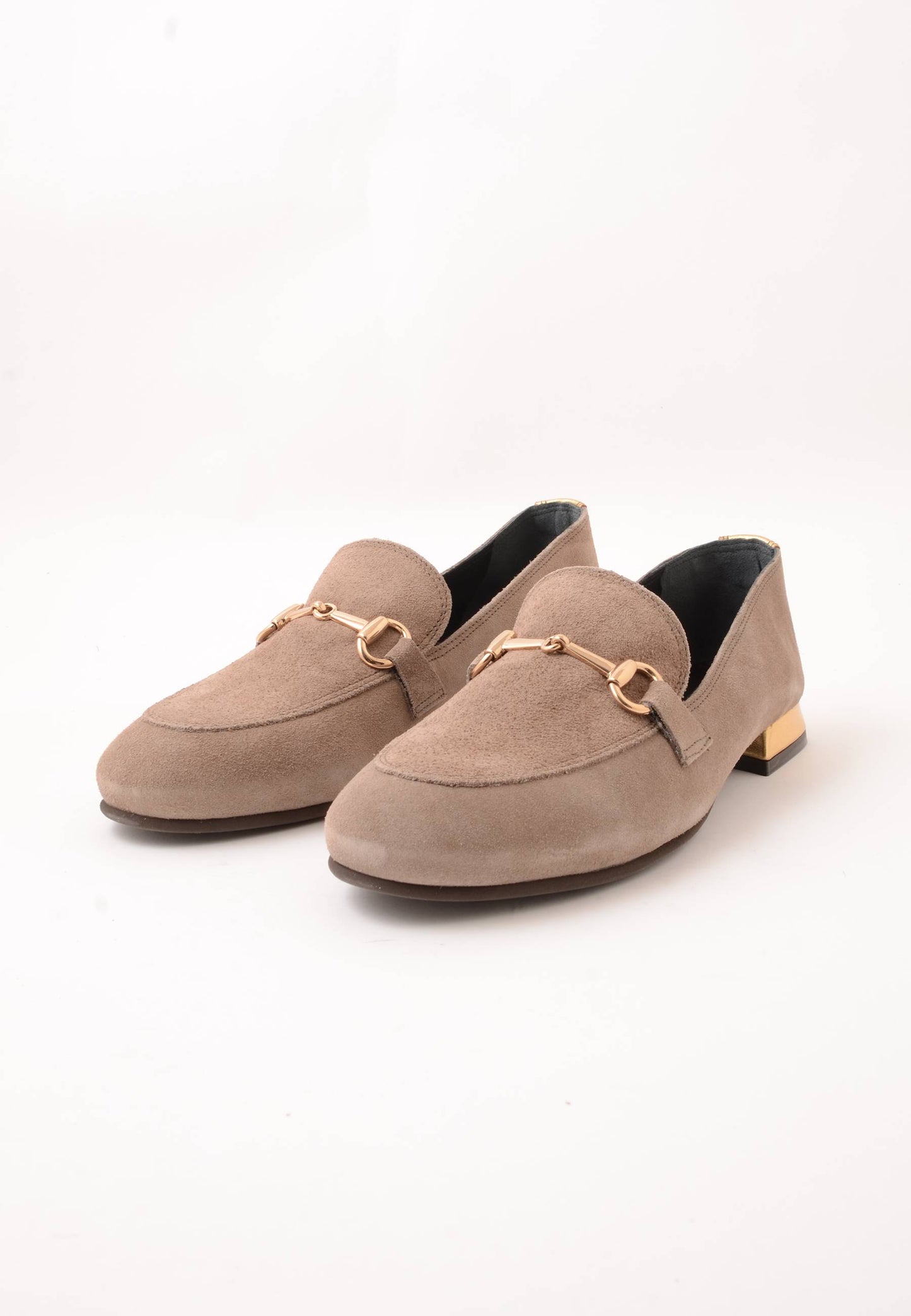 DIVINE FOLLIE - Mocassino Morsetto Camoscio Taupe