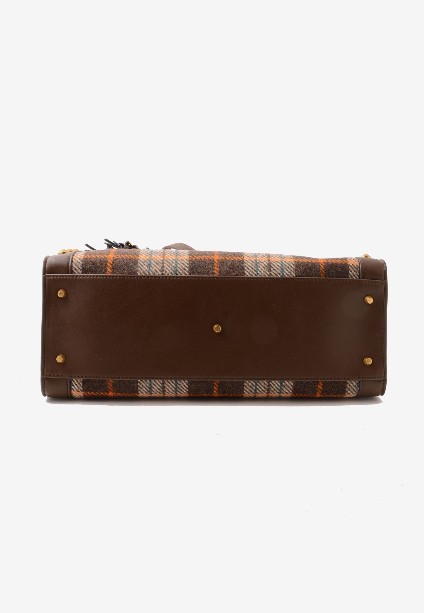 LA CARRIE - Shopping Bag Scottish Combi Marrone