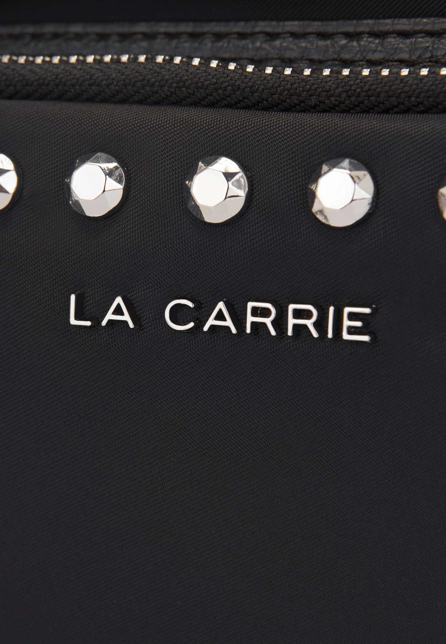 LA CARRIE - Marsupio Dark Nylon Borchie Nero