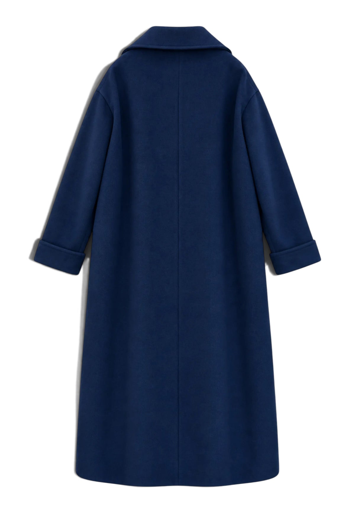 MOTEL - Cappotto Lungo Monobottone Blu
