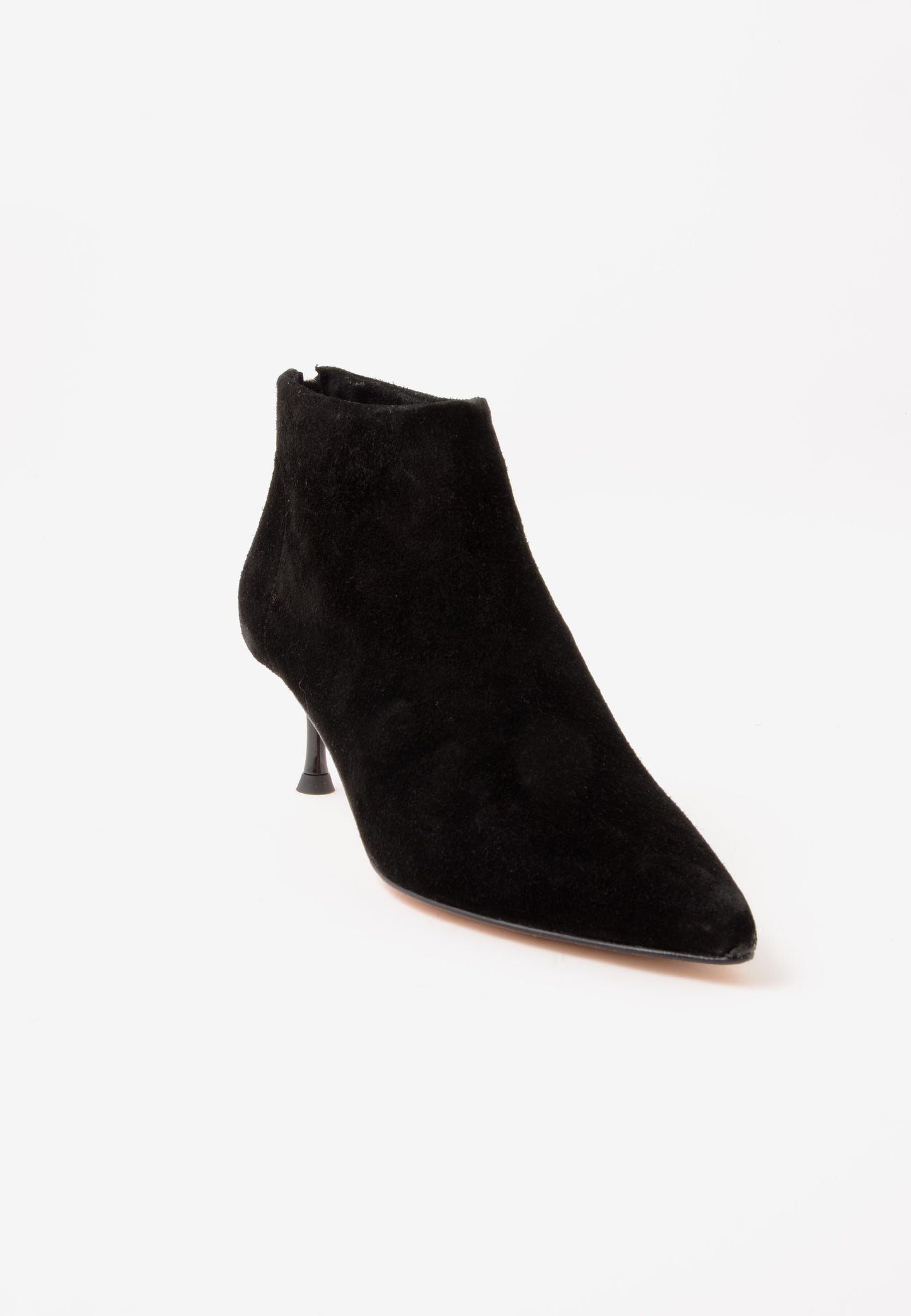 DIVINE FOLLIE - Stivaletto Zip Camoscio Nero