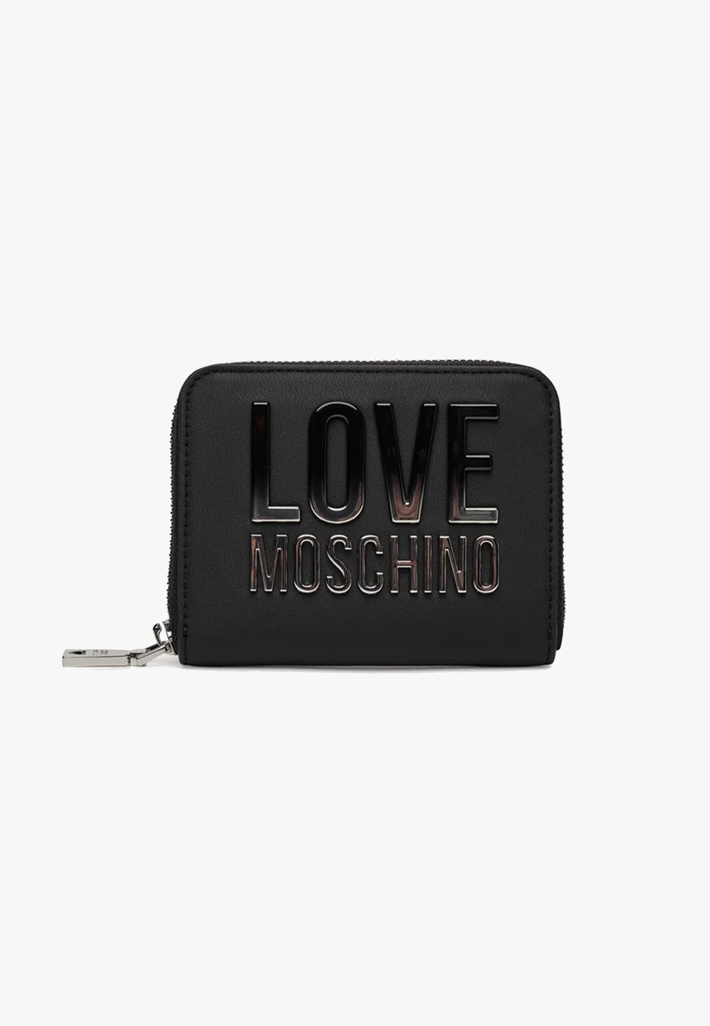 LOVE MOSCHINO - Portafoglio Zip Around Nuance Piccolo Nero