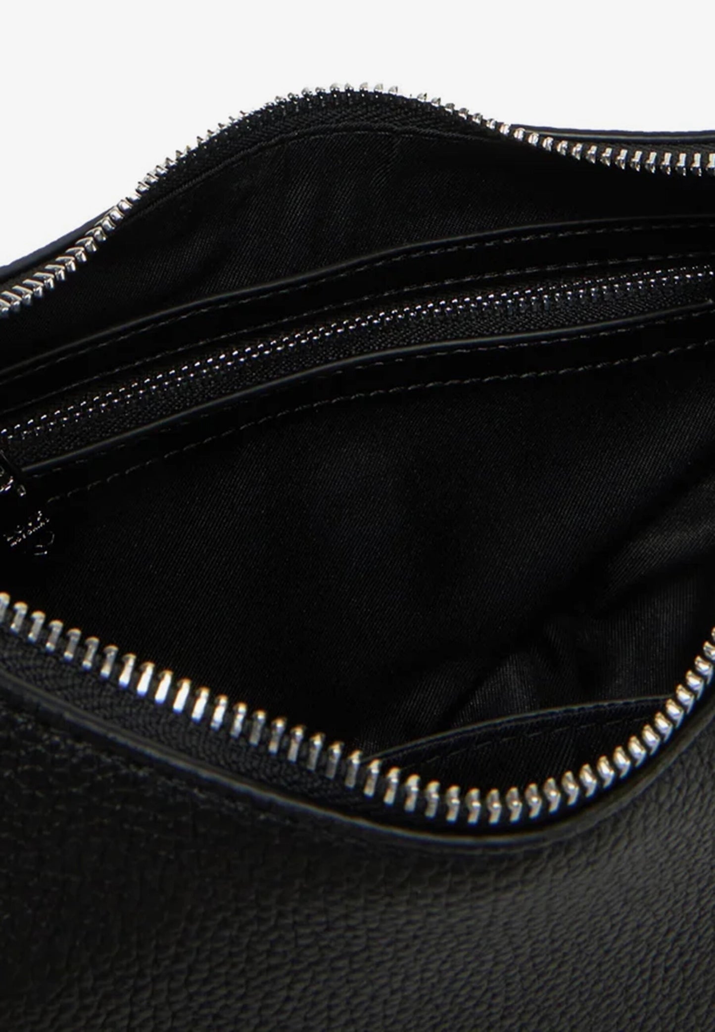 LOVE MOSCHINO - Borsa Hobo Lettering Nero Silver