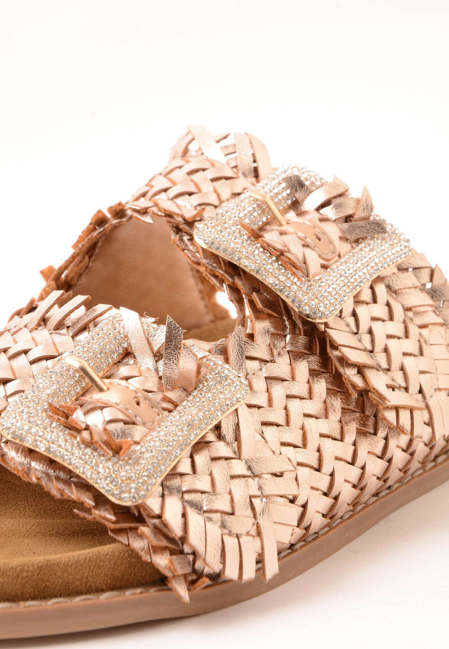 DIVINE FOLLIE - Sandalo Raffia Gold Rose