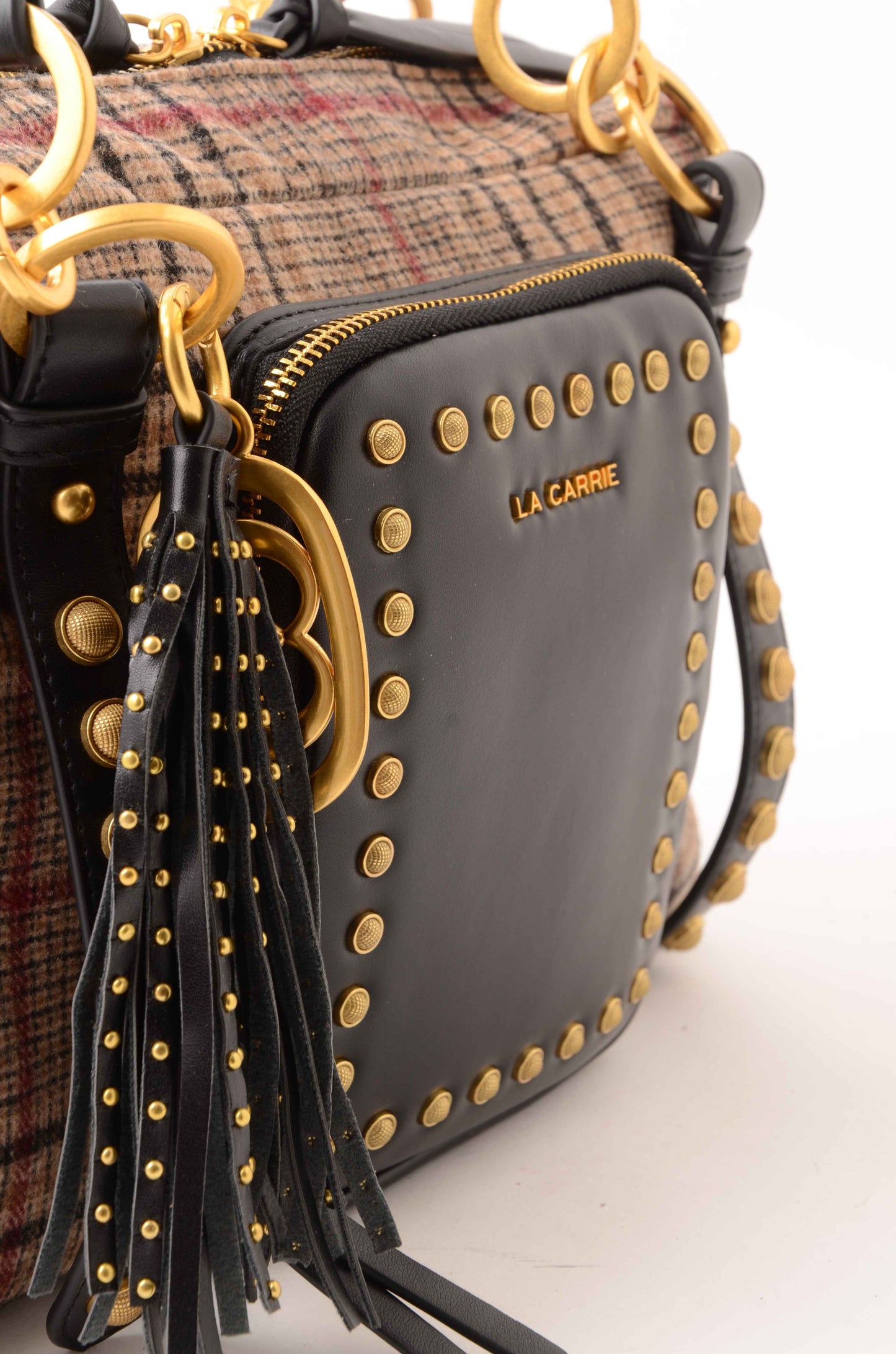 LA CARRIE - Borsa A Spalla Scottish Beige