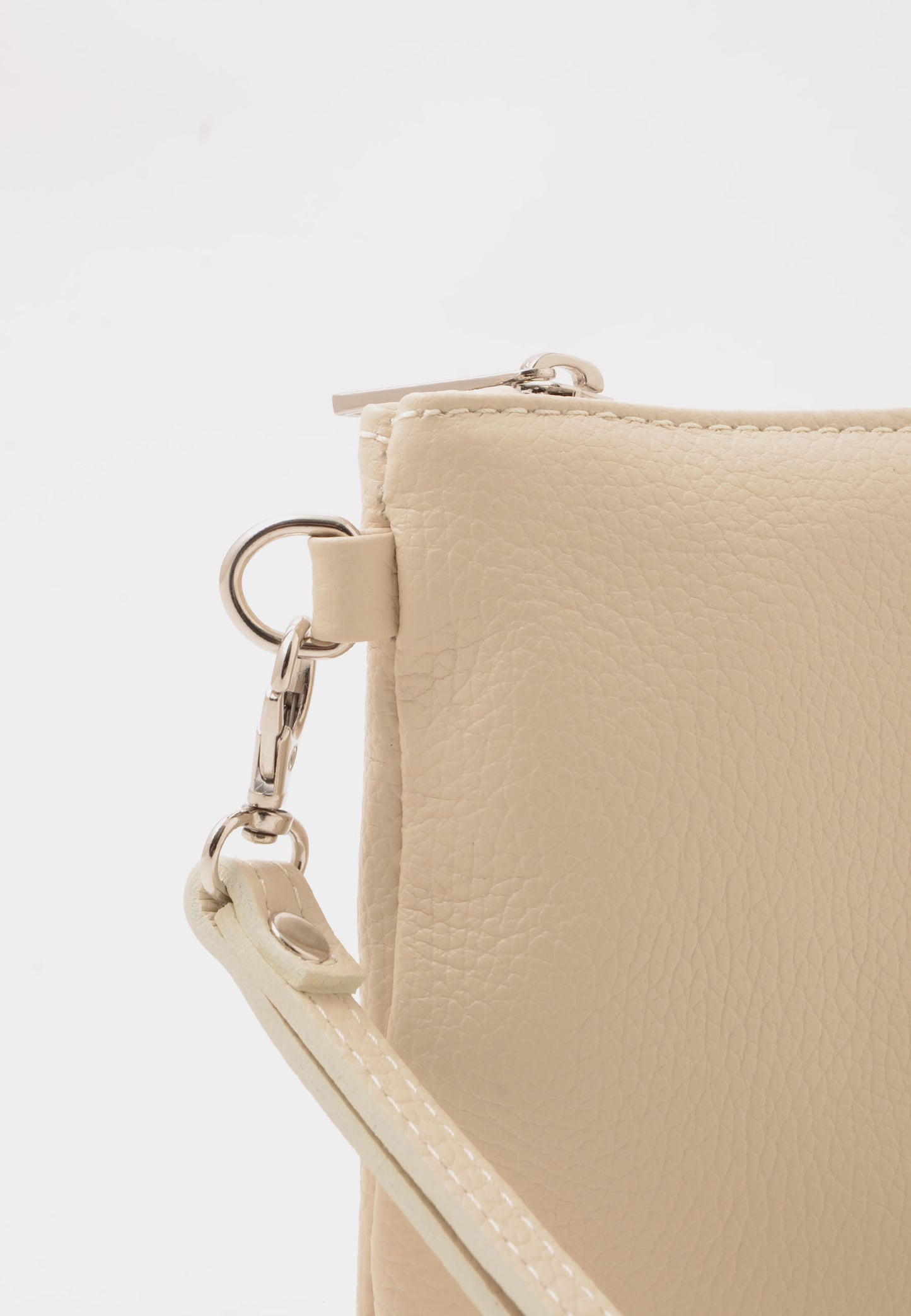 NUNZIA - Pochette Vera Pelle BEATRICE Avorio