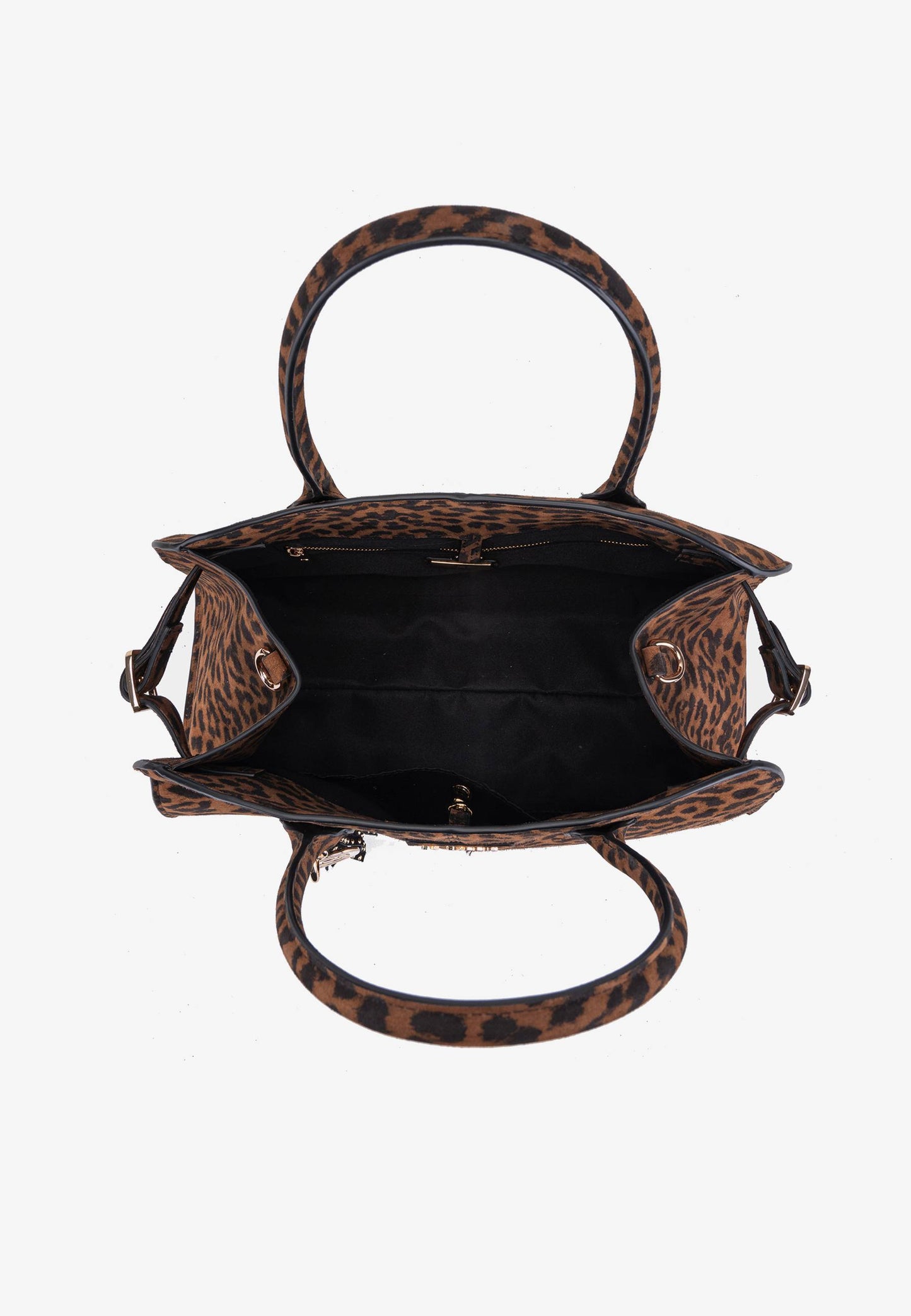 LA CARRIE - Borsa A Mano Animalier Leopardato