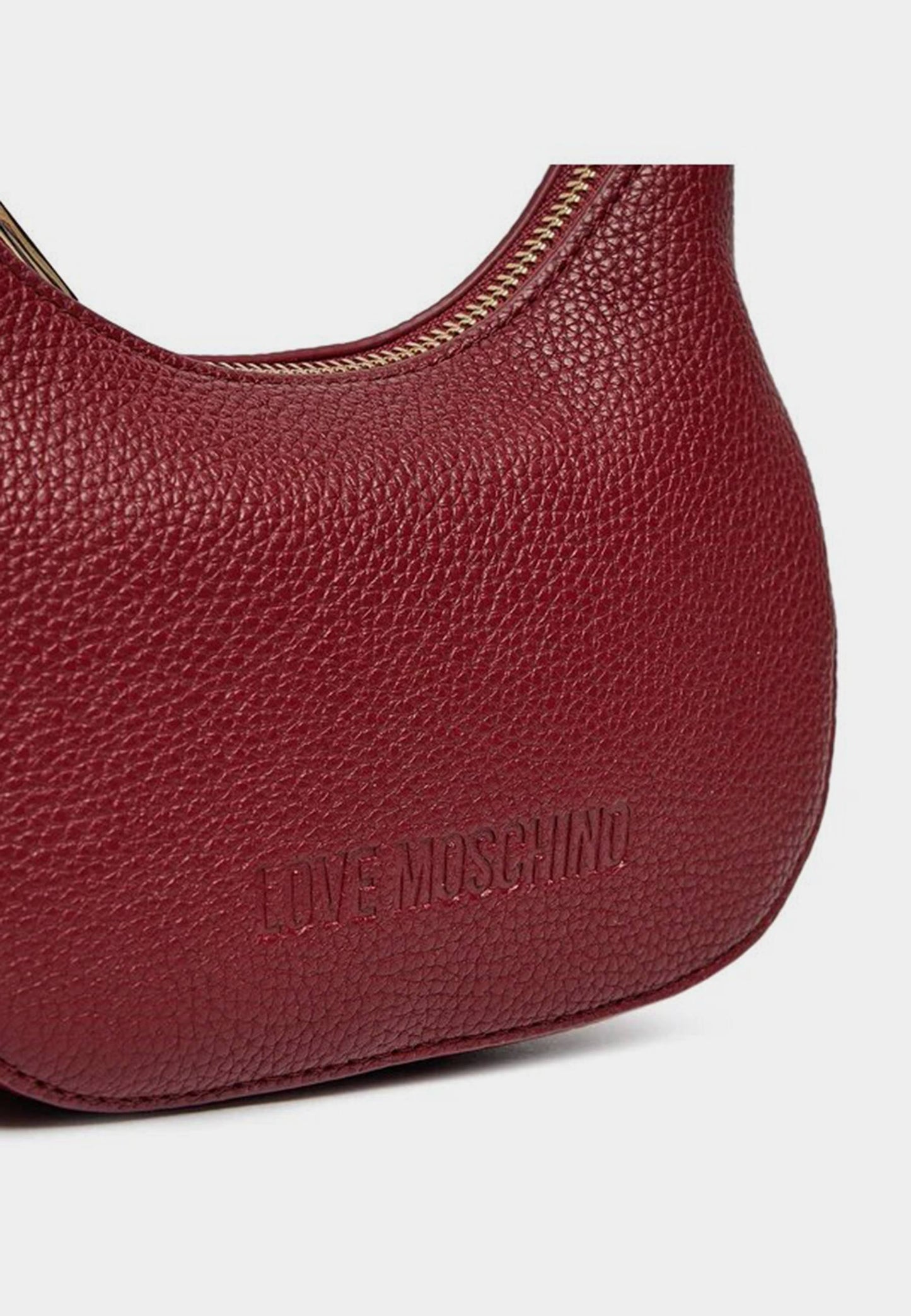 LOVE MOSCHINO - Borsetta Hobo Lettering Vino