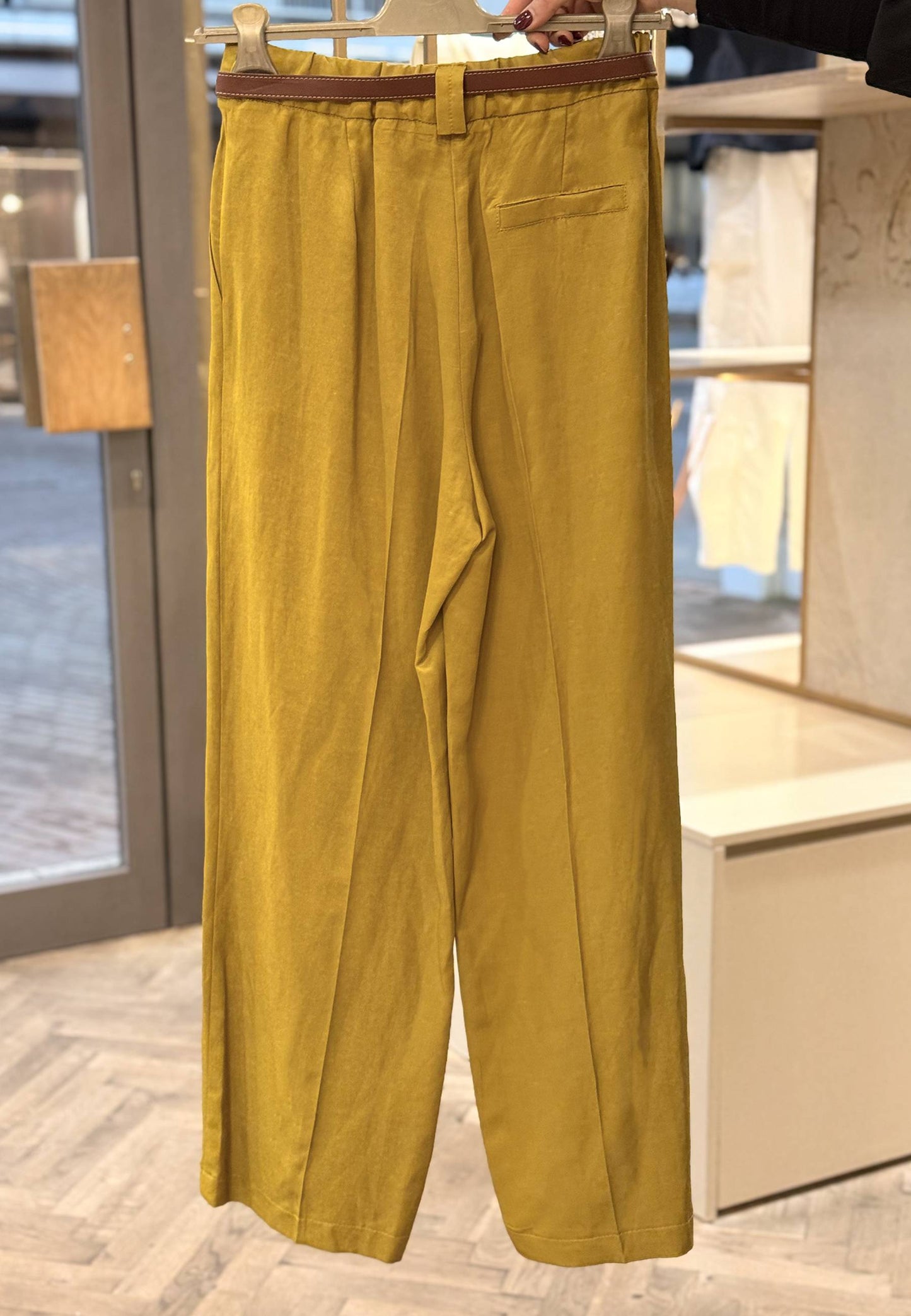MARYLEY - Pantalone Largo Olio