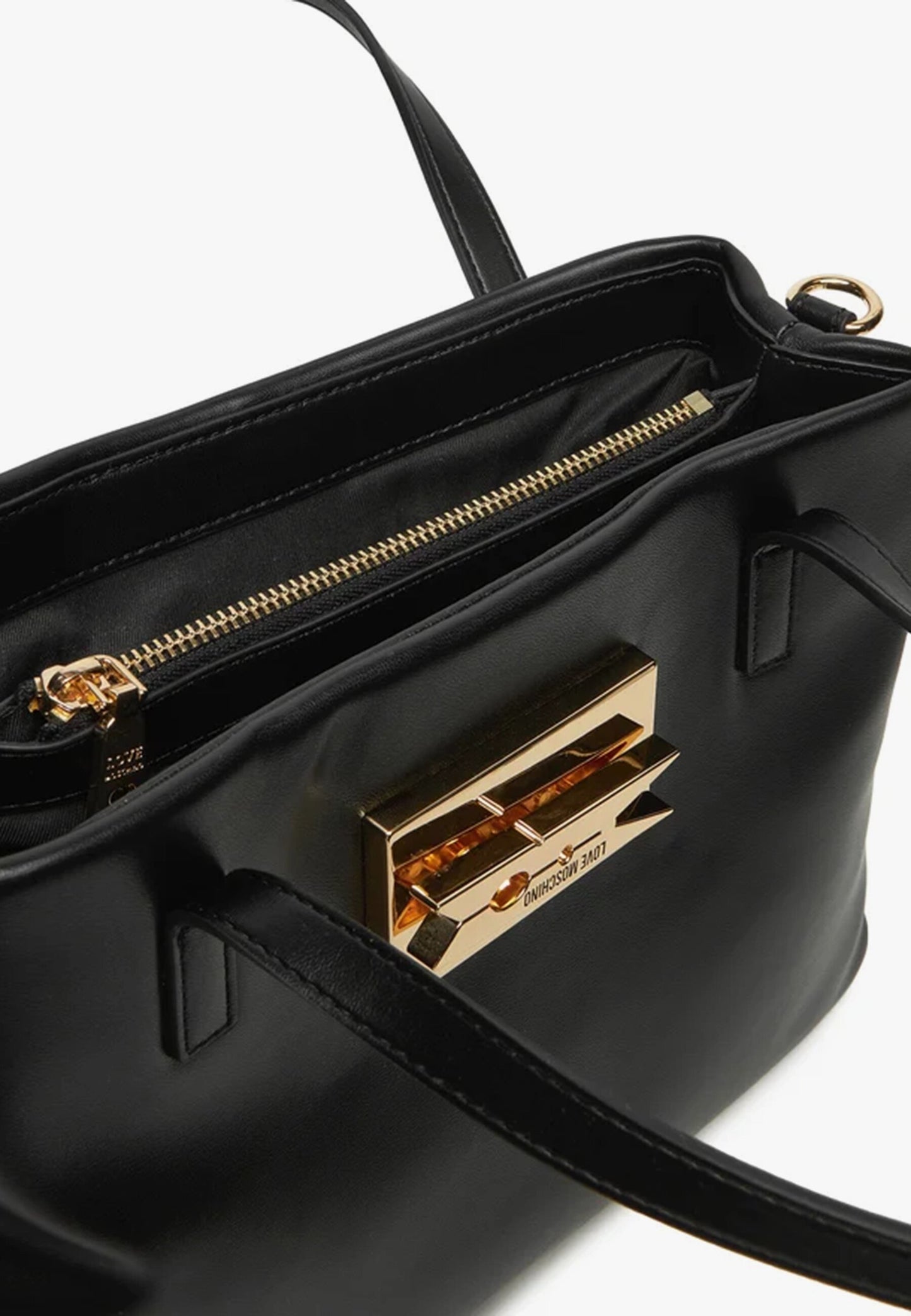 LOVE MOSCHINO - Borsa A Spalla Gold Clip Nero