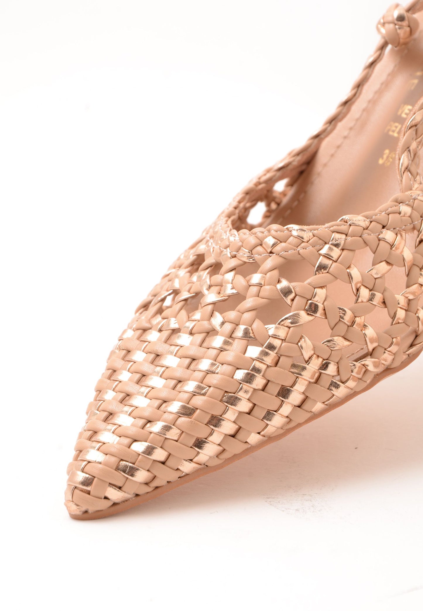 DIVINE FOLLIE - Slingback Intrecciato Soft Rosa Oro
