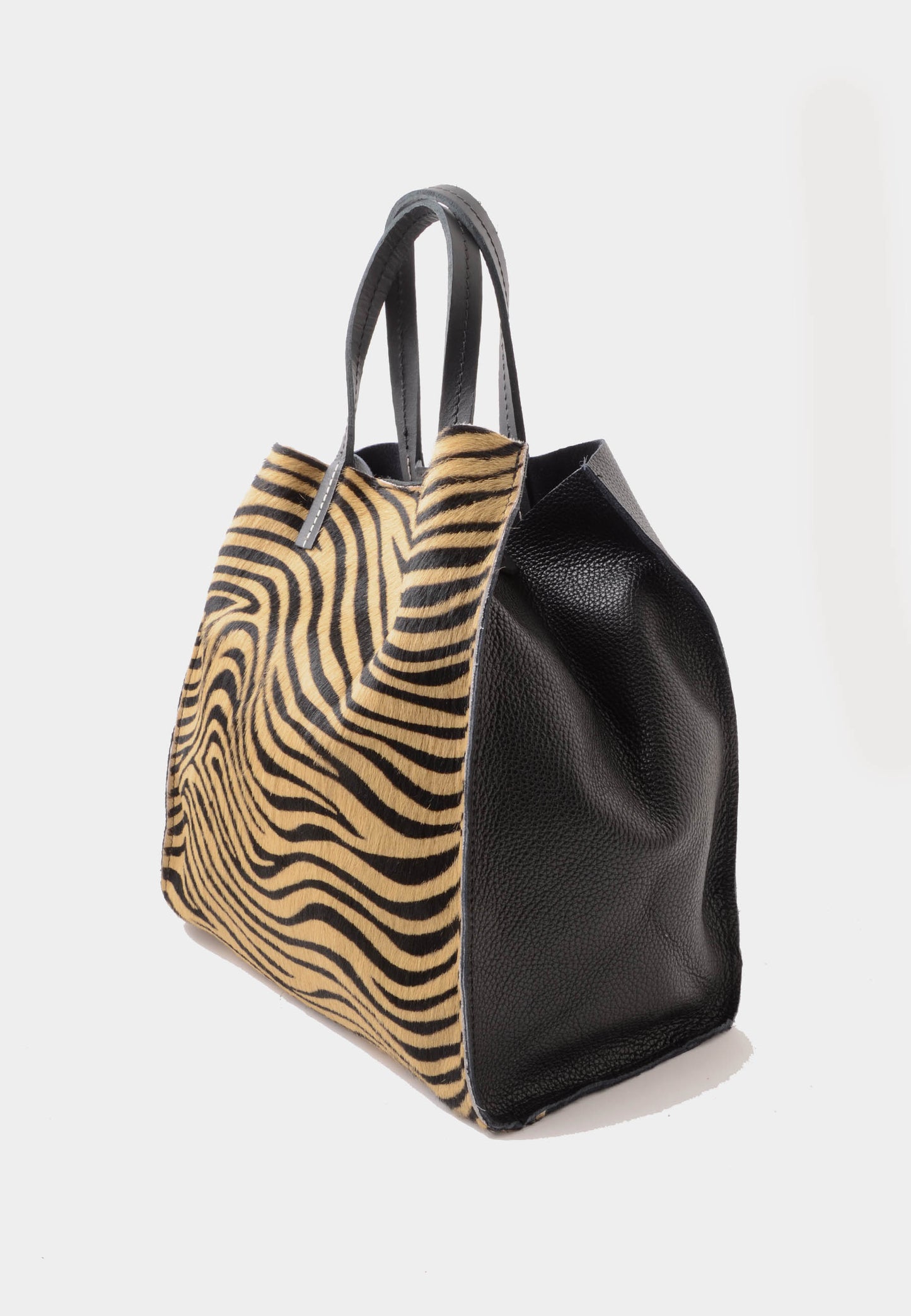 NUNZIA - Tote Bag Cavallino SOFIA Zebrato