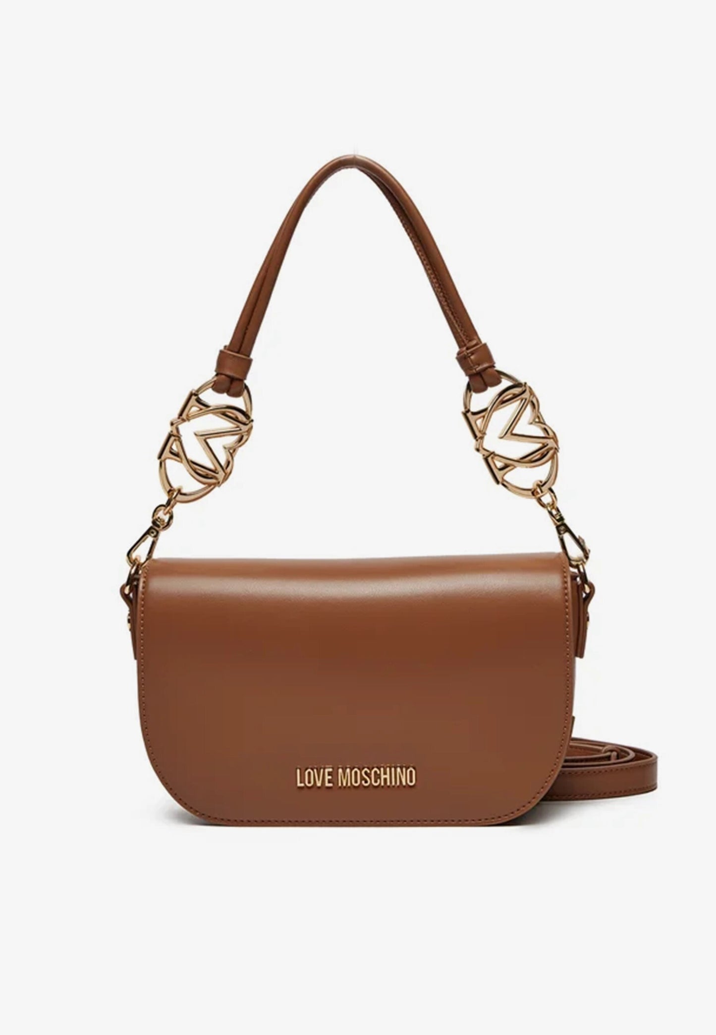 LOVE MOSCHINO - Borsetta A Spalla Cuore Cammello