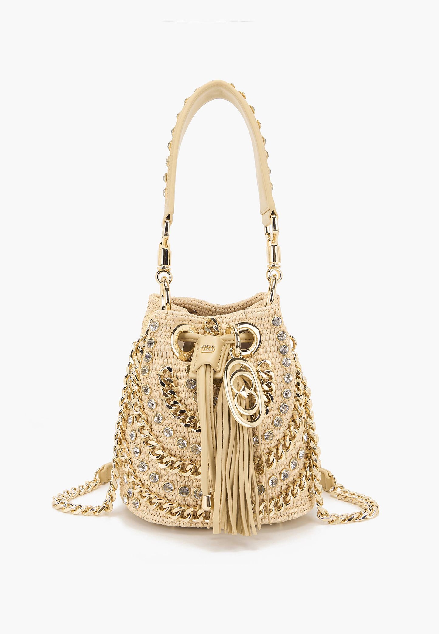 LA CARRIE - Secchiello Piccolo Mirror Raffia Naturale
