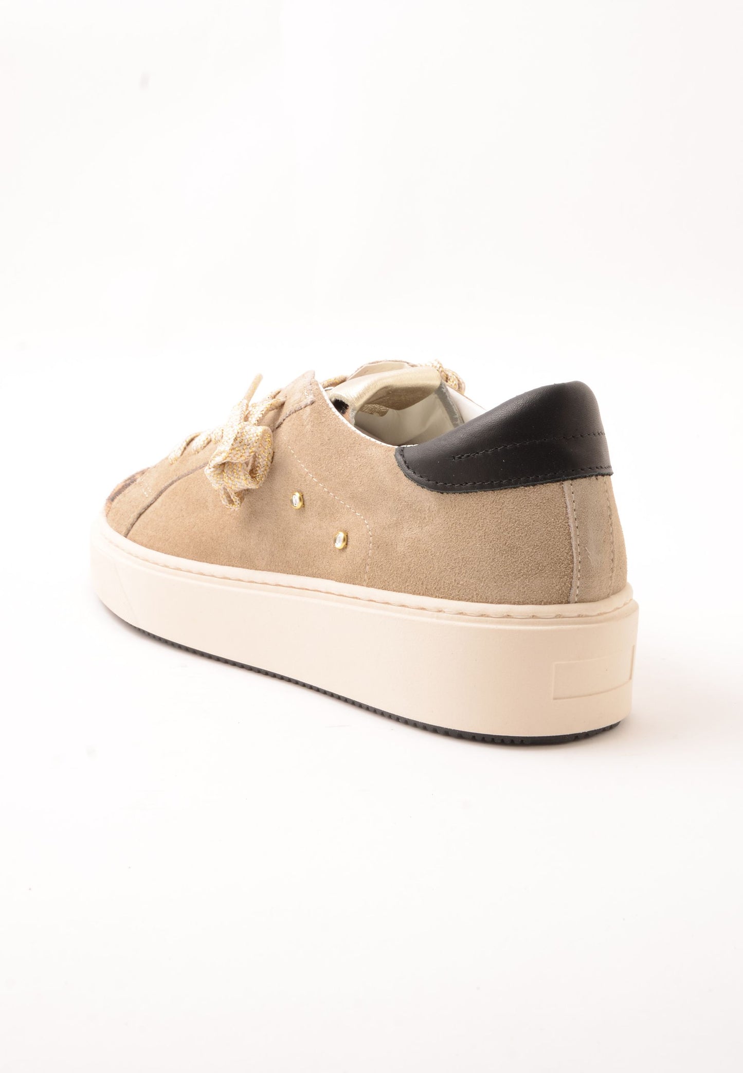 DIVINE FOLLIE - Sneakers Camoscio Leopardato Beige