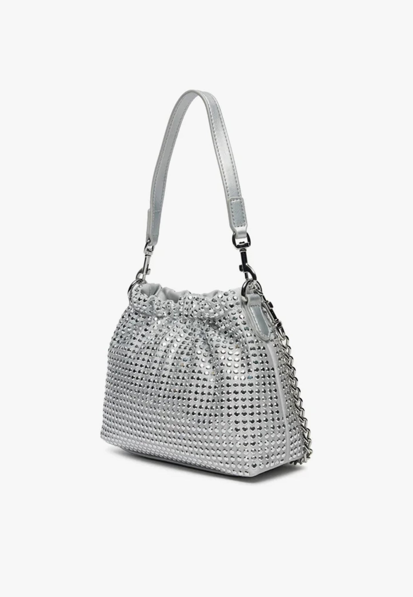 LOVE MOSCHINO - Borsetta Sparkling Silver