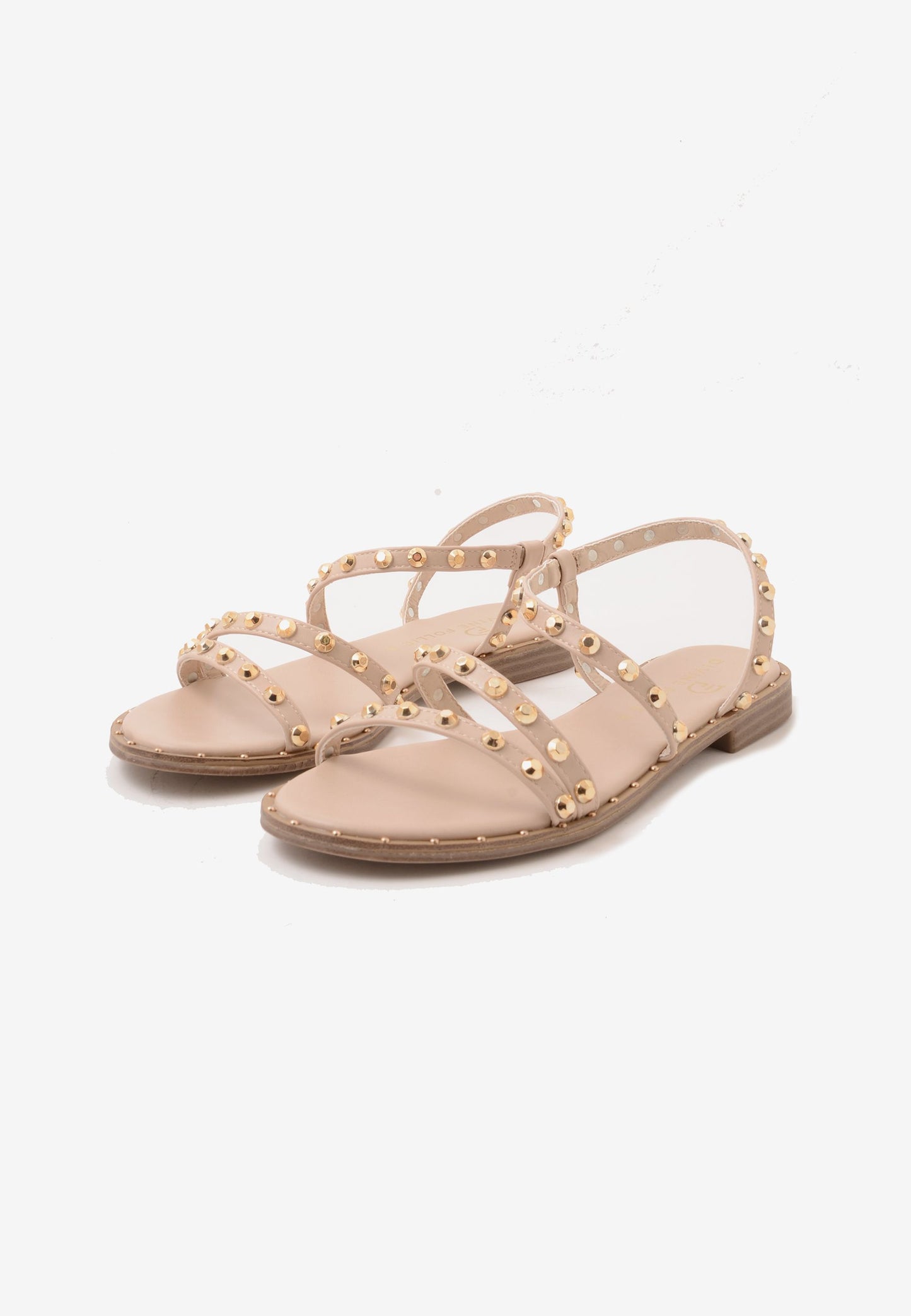 DIVINE FOLLIE - Sandalo Basso Borchie Rosa