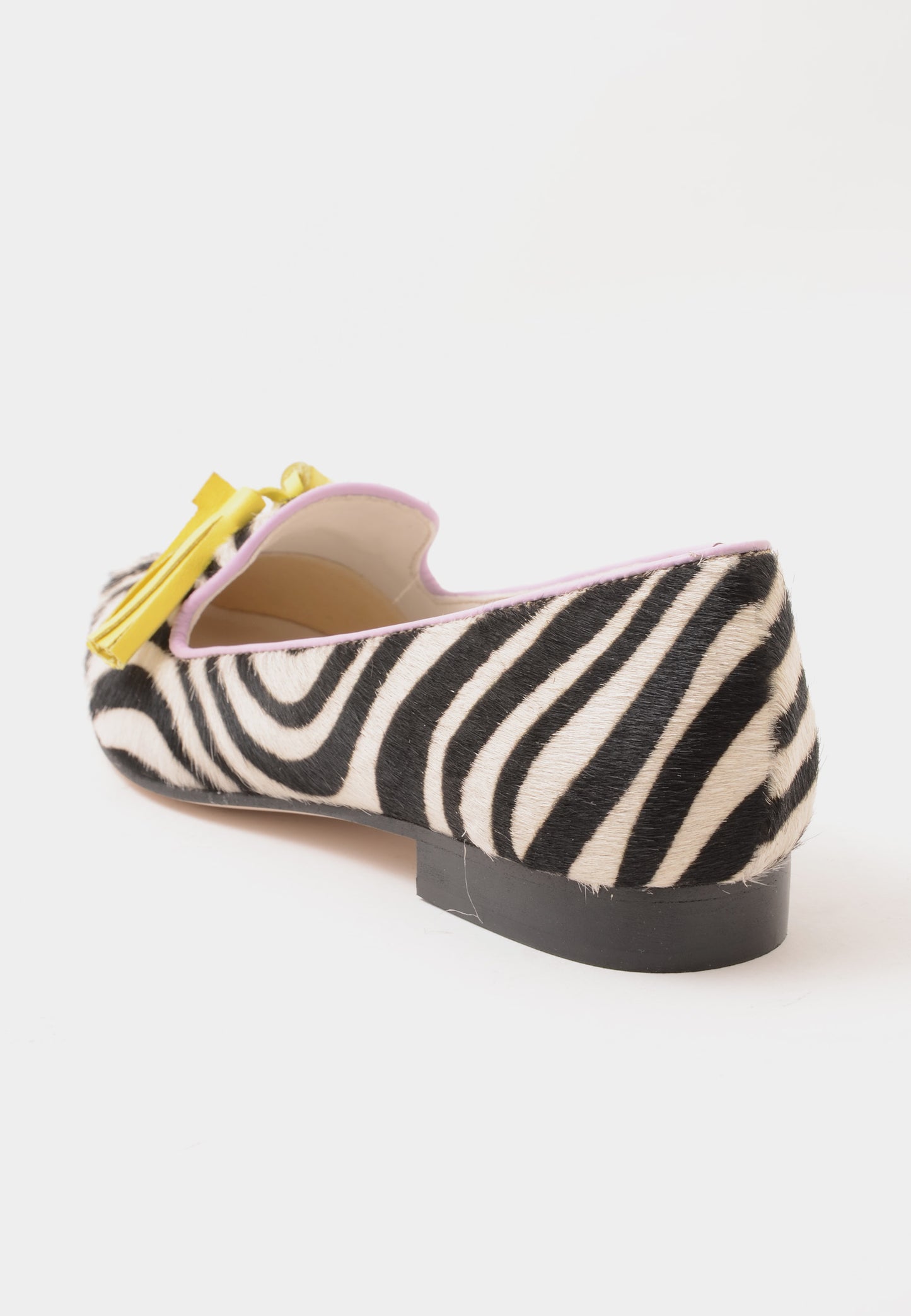 DIVINE FOLLIE - Mocassino Zebrato Con Nappine