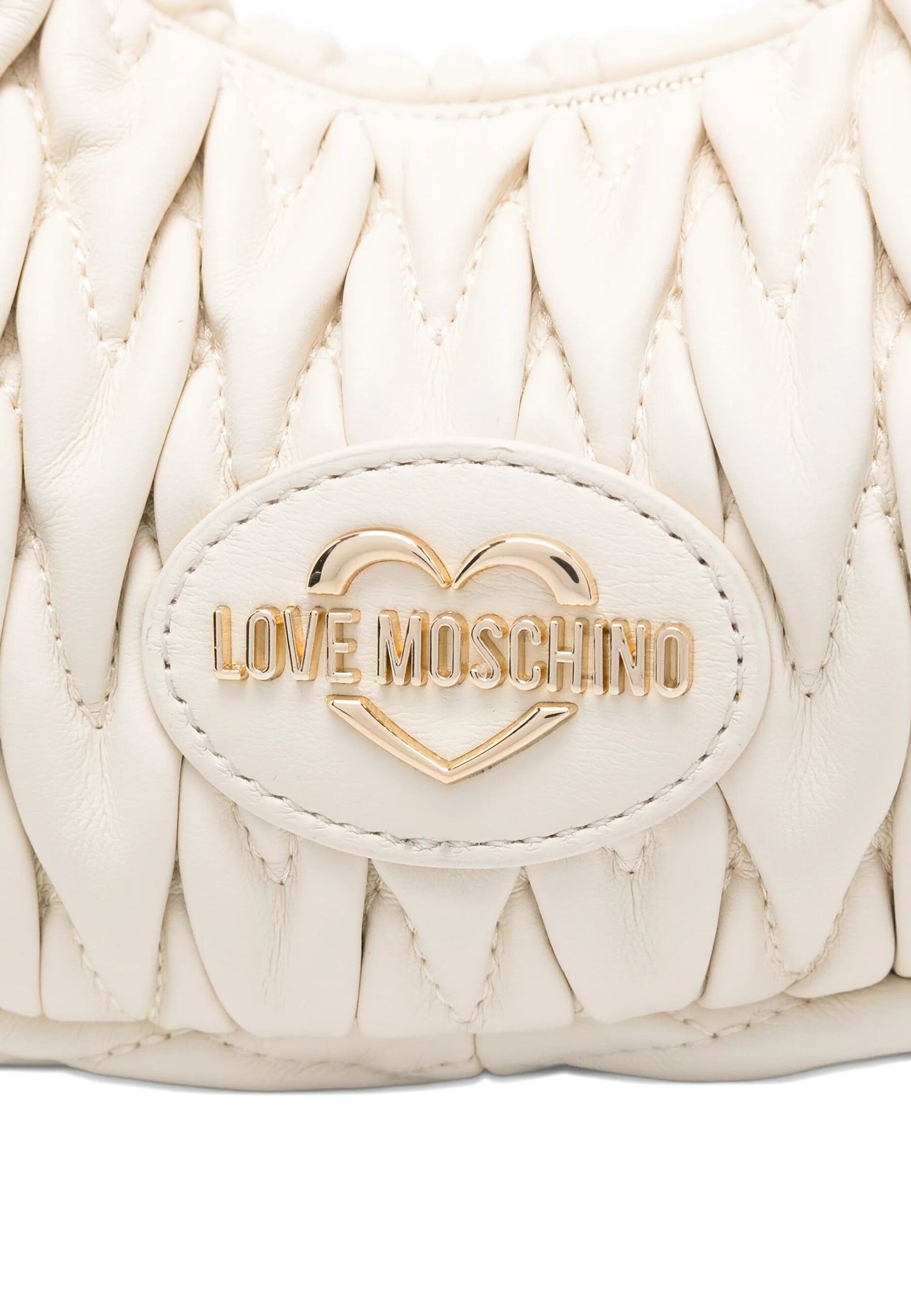 LOVE MOSCHINO - Hobo Bag Trapuntata Avorio