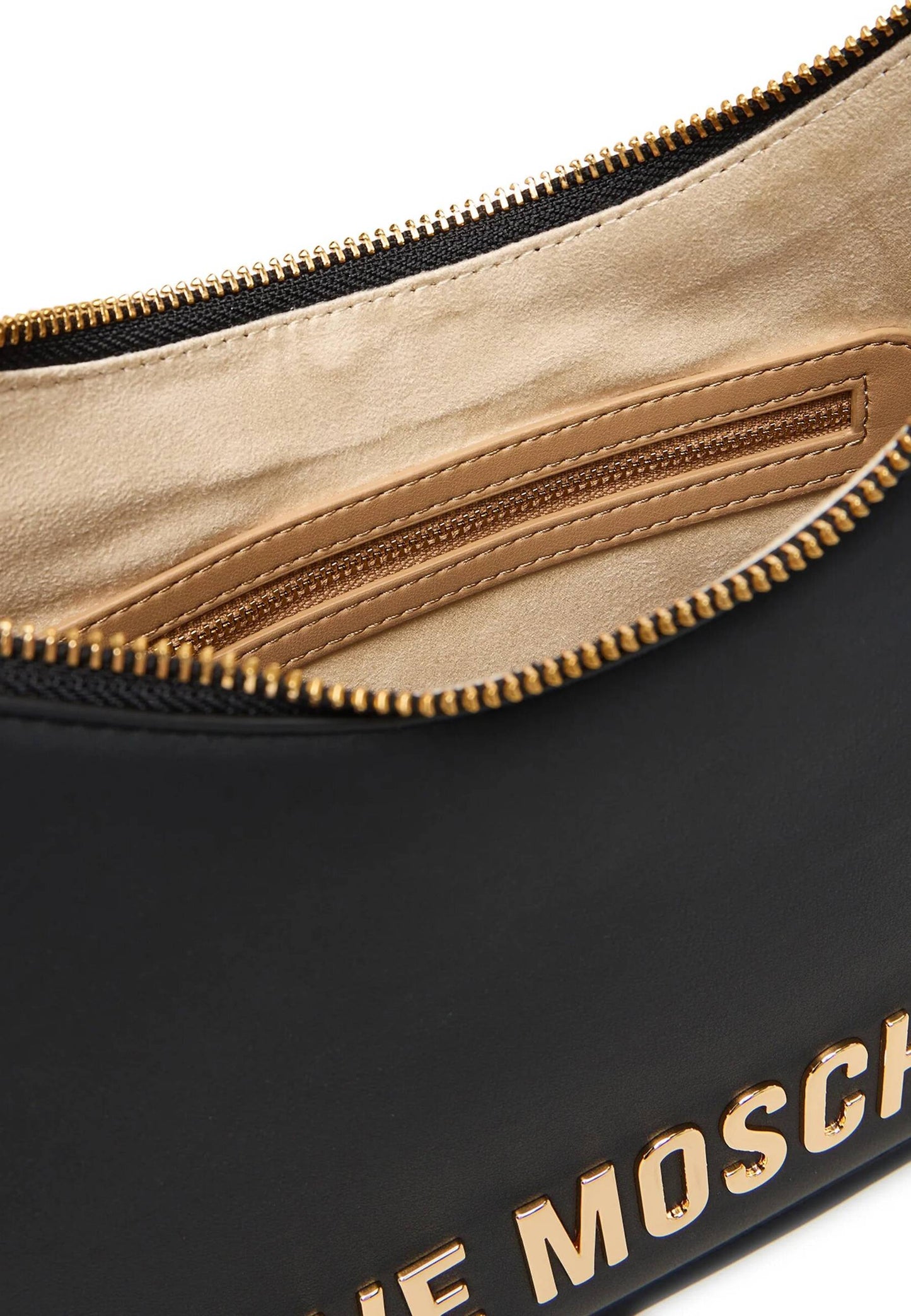 LOVE MOSCHINO - Borsa A Spalla Lettering Soft Touch Nero
