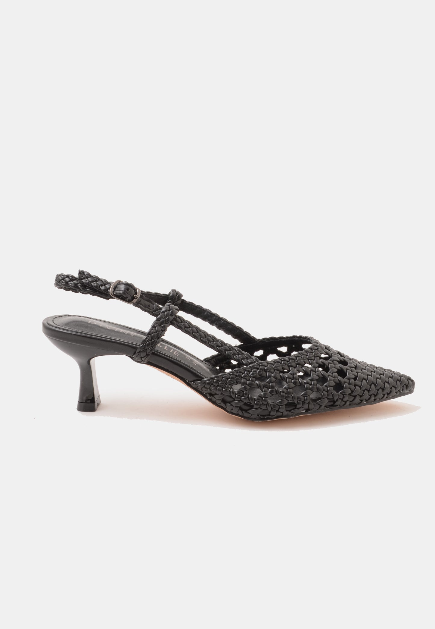DIVINE FOLLIE - Slingback Intrecciata Soft Nero