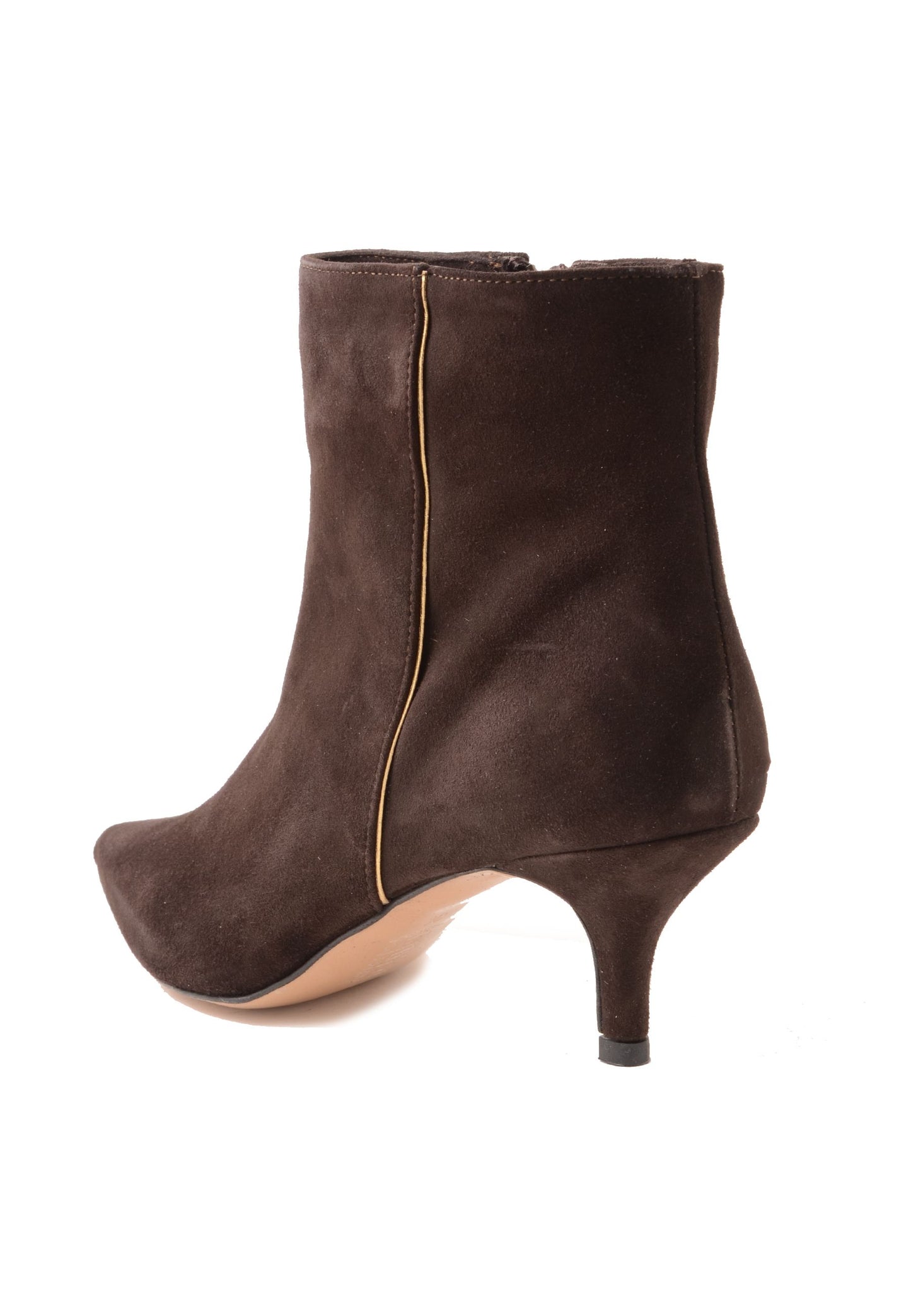 DIVINE FOLLIE - Stivaletto Con Zip Camoscio Mocha