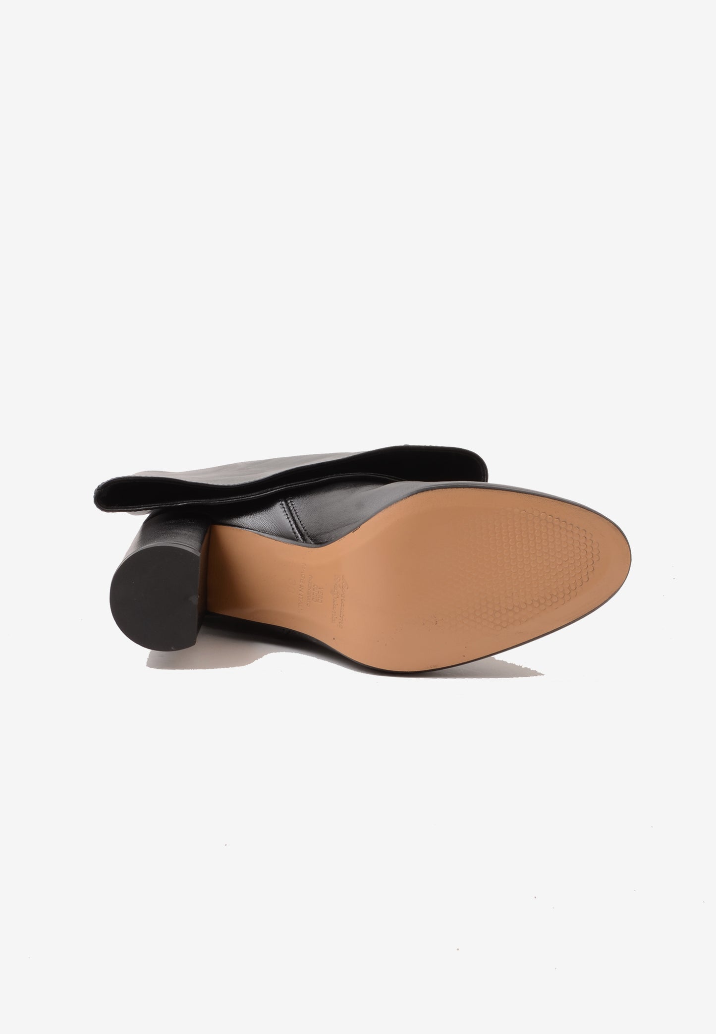 DIVINE FOLLIE - Stivale Alto In Nappa Nero