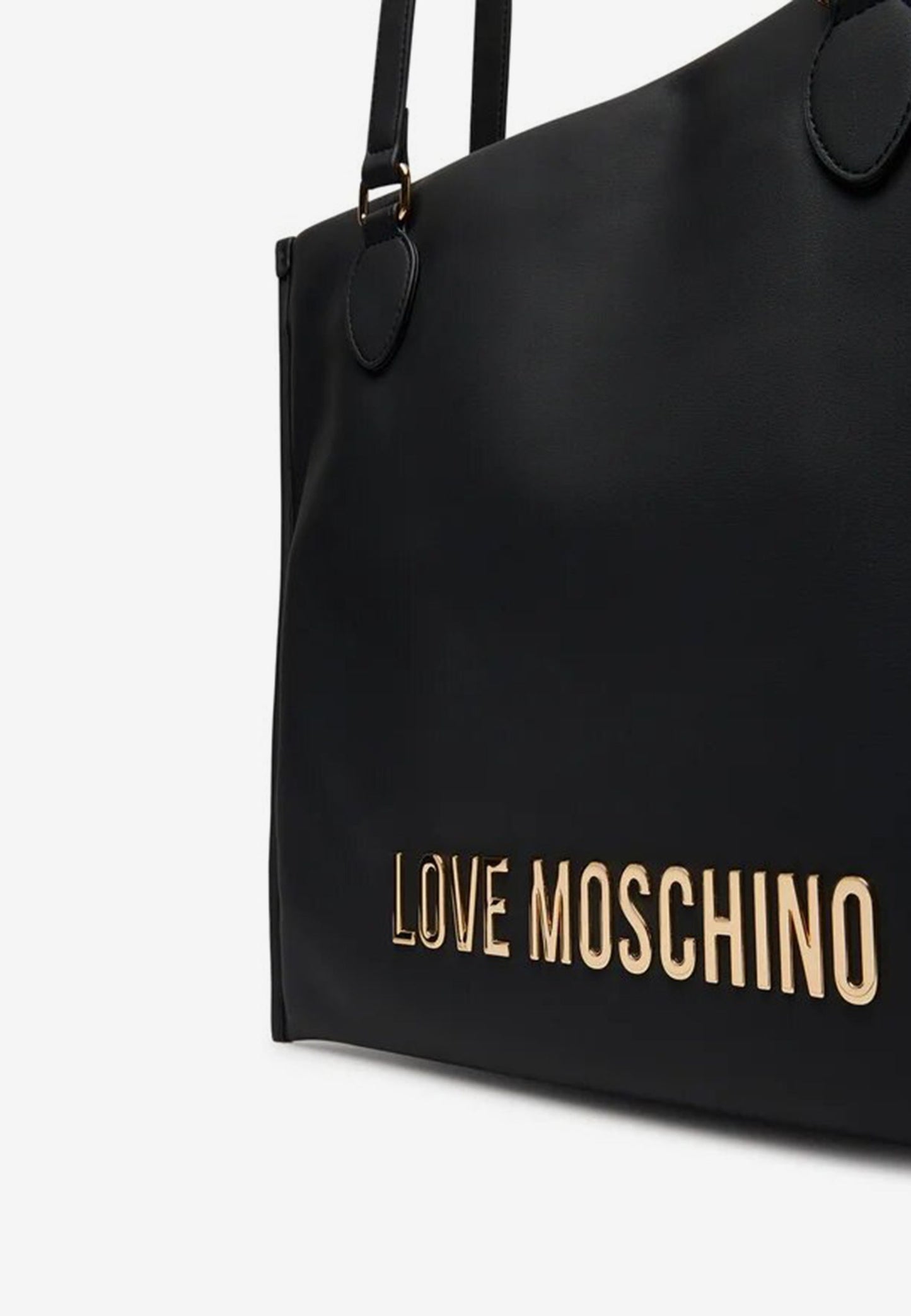 LOVE MOSCHINO - Shopping Bag Soft Touch Nero