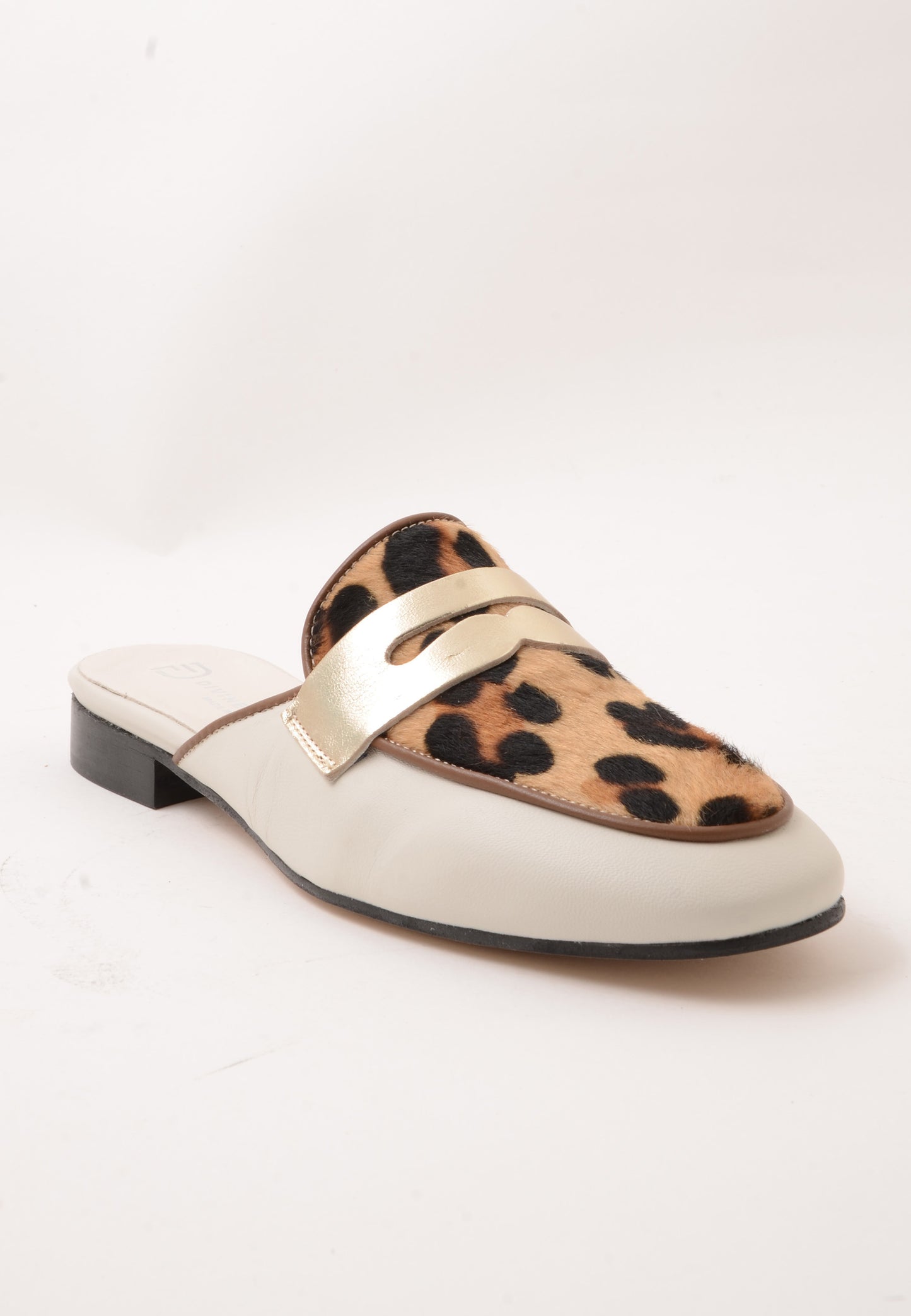 DIVINE FOLLIE - Sabot Cavallino Leopardato Latte