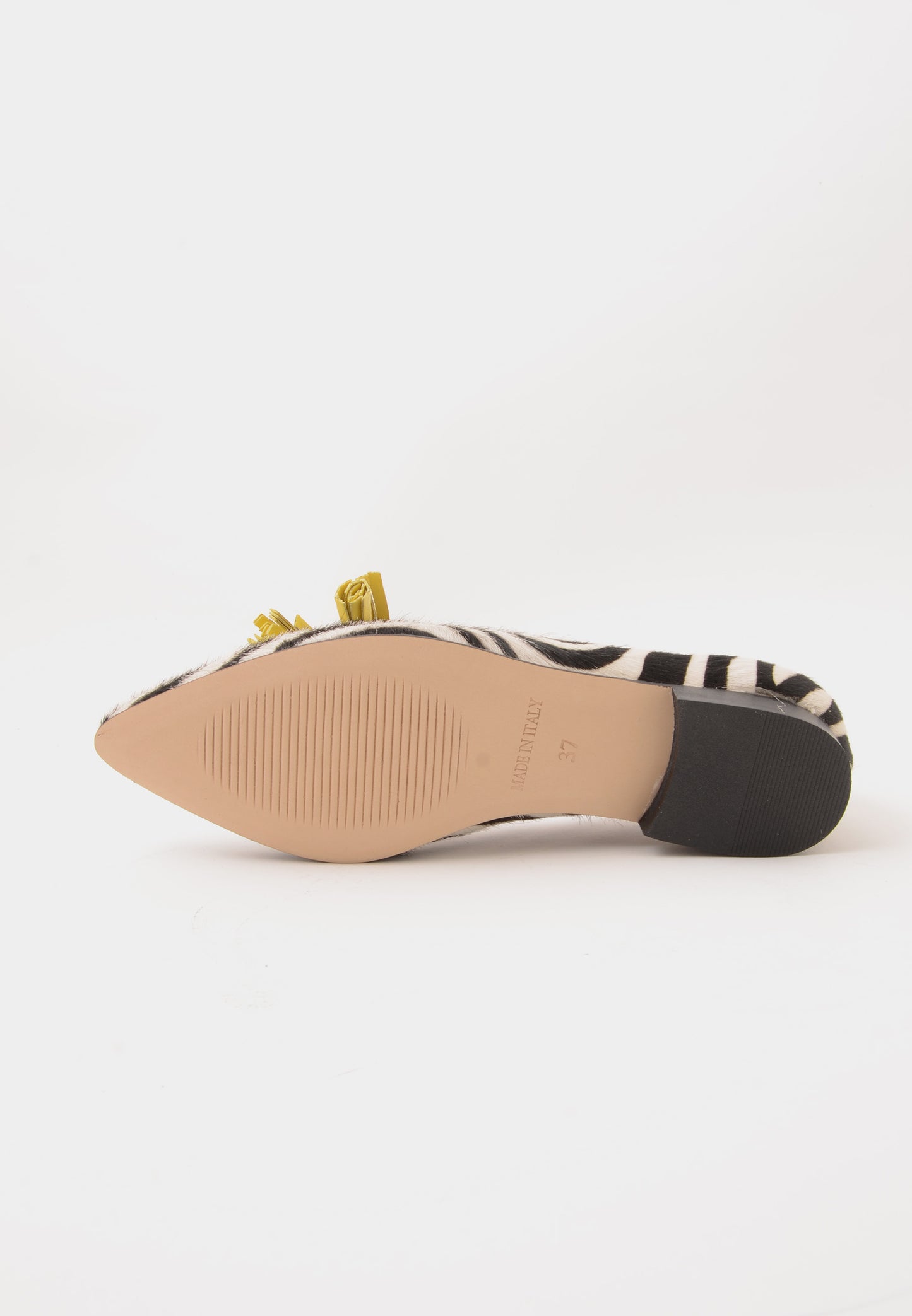 DIVINE FOLLIE - Mocassino Zebrato Con Nappine