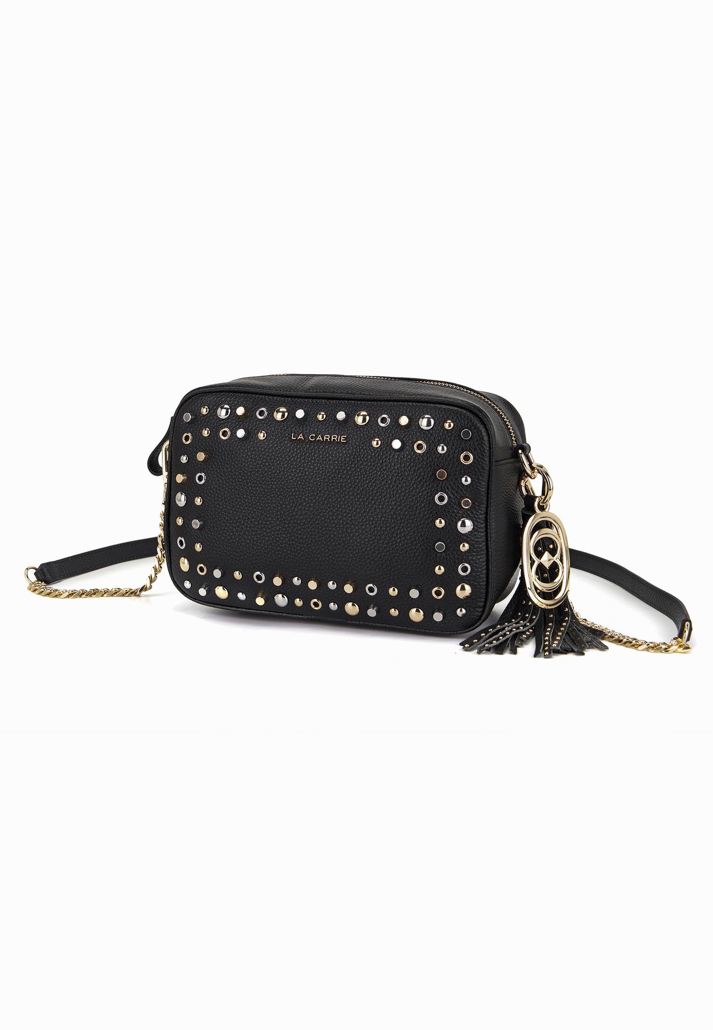 LA CARRIE - Borsa A Tracolla Borchie Nero