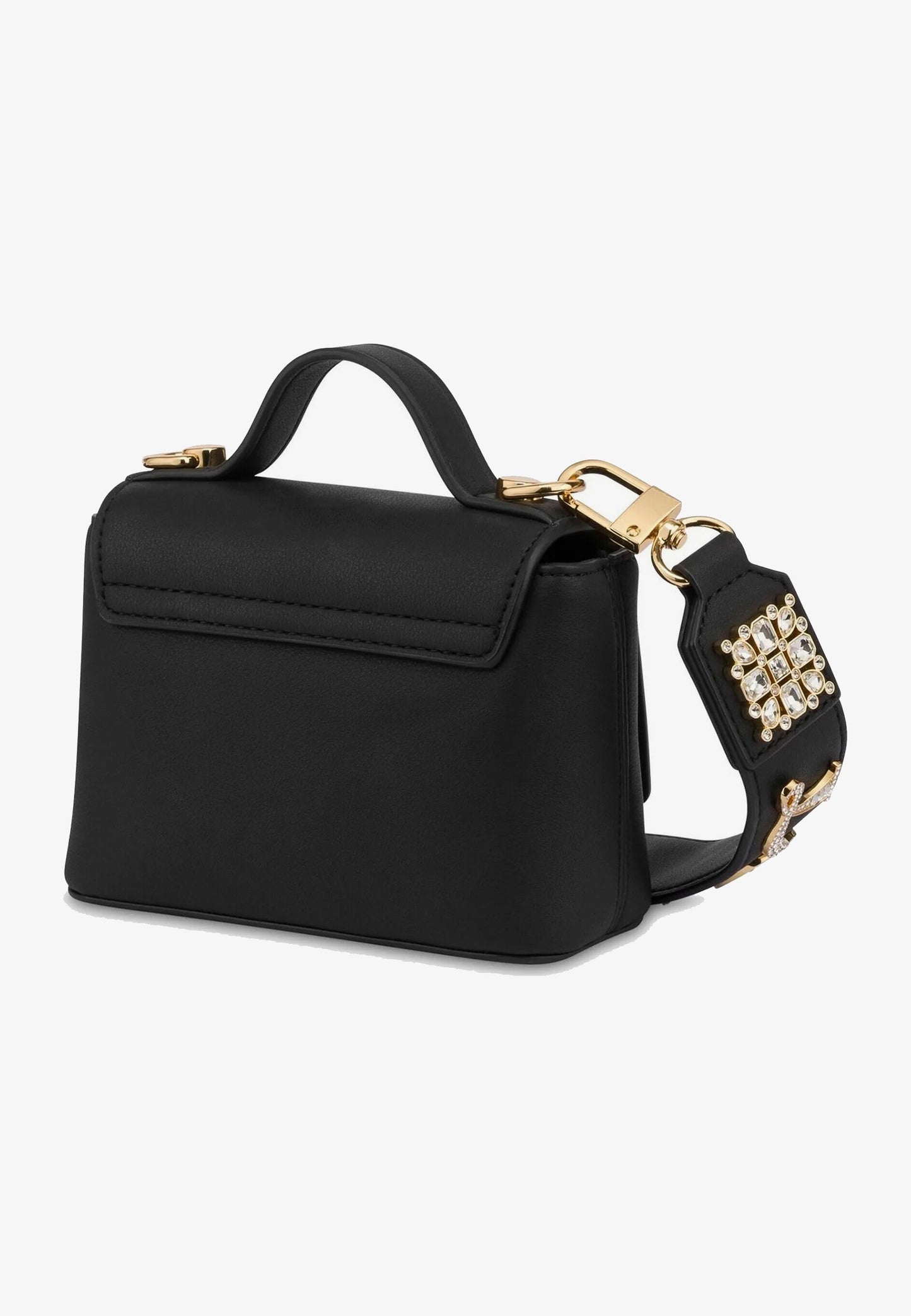 LOVE MOSCHINO - Mini Borsetta Strass Nero